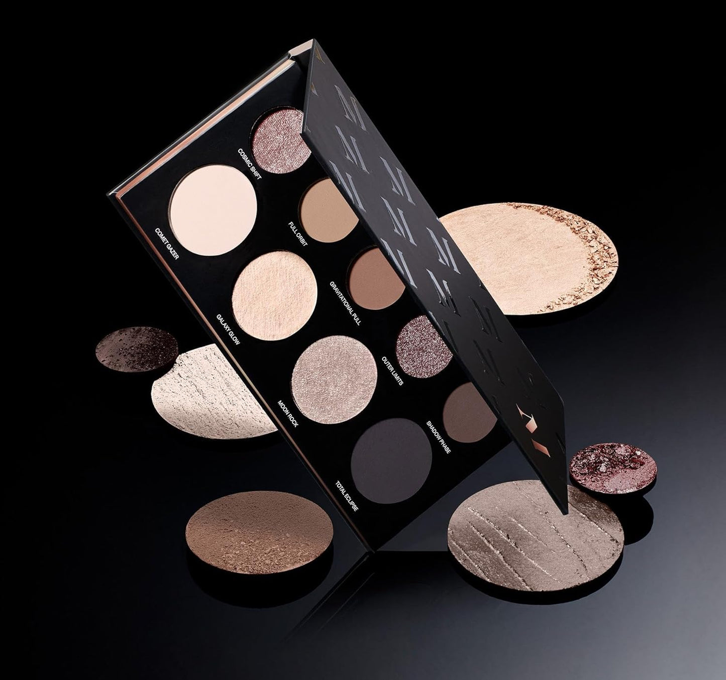 Morphe Makeup Palette - Power Multi-Effects Palette with Mattes, Shimmers, Duochromes & Silk Slip Toppers - Made to Build, Blend & Layer for Everyday Versatile Makeup Looks - Lunarious (0.65 oz)