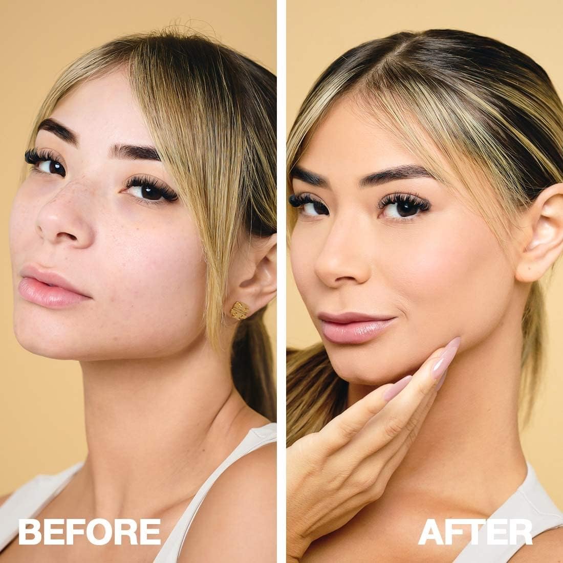 Palladio Full-Coverage Color Correction CC Cream, Oil-Free with Peptides & Vitamin C, Best for Correcting Redness and Uneven Skin Tone, Buildable Foundation Coverage (Light 21C)