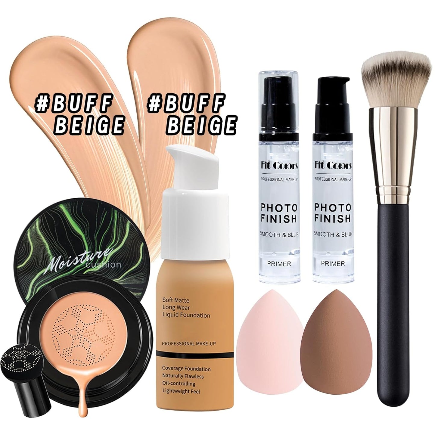 Makeup Set Kit for Women Full Kit, Makeup Present for Women Teen Girl, Eyeshadow Foundation CC Cream Face Primer Brush 3 in 1 Palette Lip Gloss, Eyebrow Soap Mascara Eyeliner Makeup bag