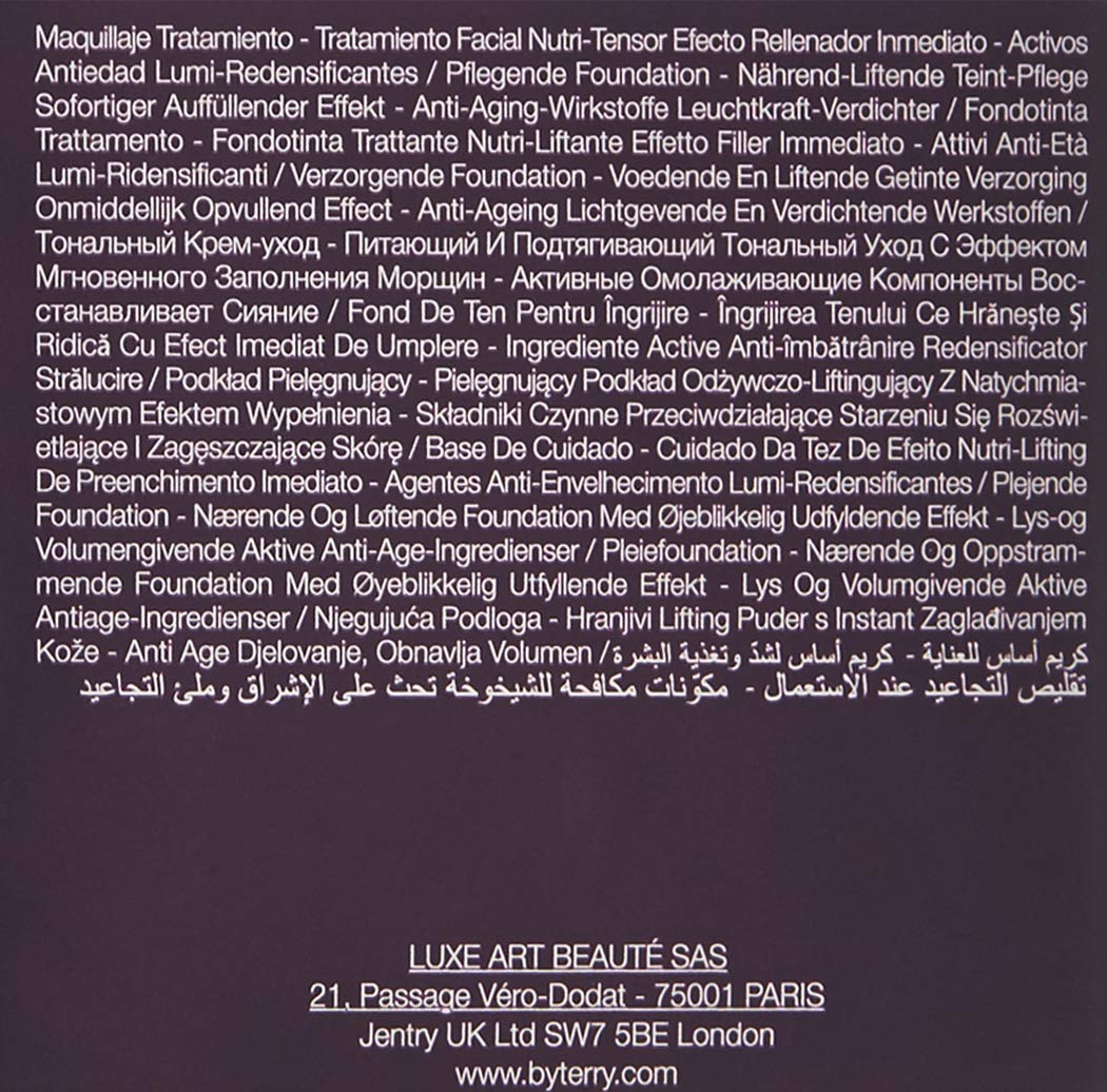 By Terry Eclat Opulent Anti-Aging Lifting Foundation, Medium - Full Coverage, Hydrating & Radiance Boosting, Nude Radiance, 1.01 fl oz