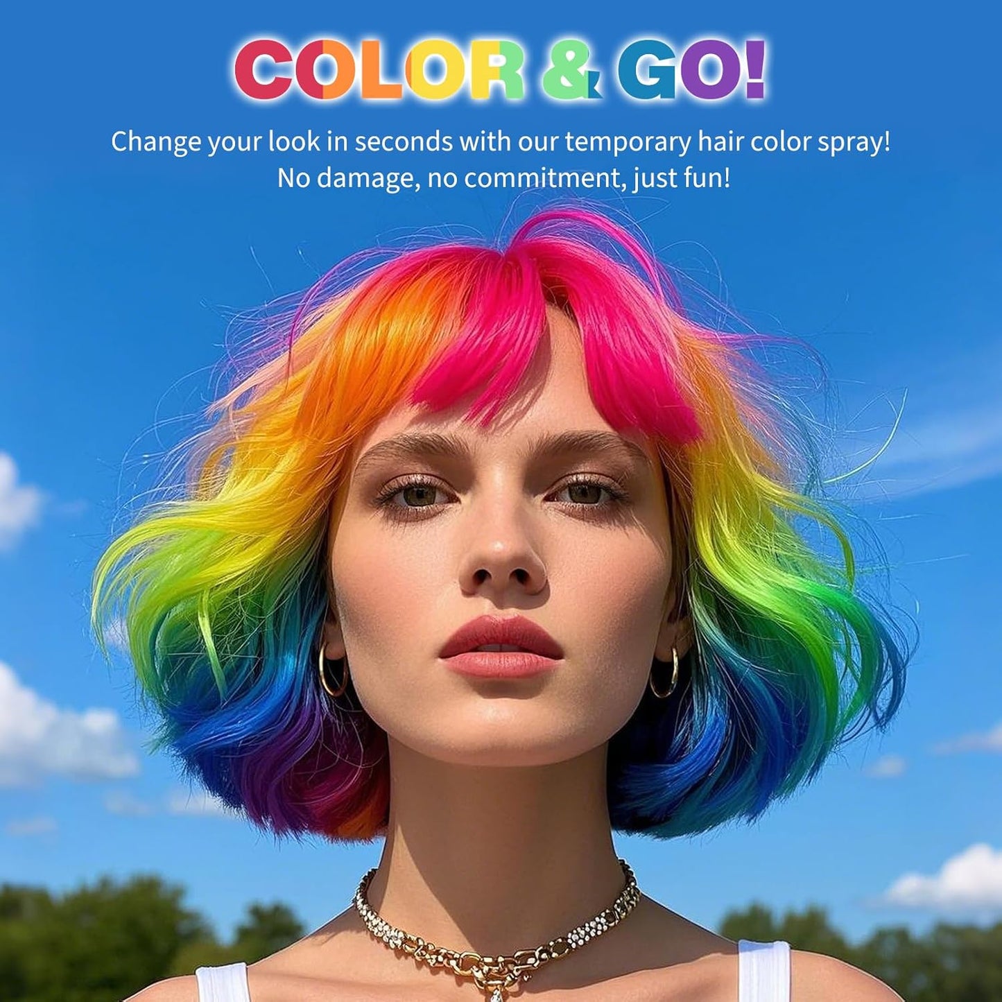 Black Hair Spray,Hair Color Spray Dye,Temporary Hair Color Spray for Kids Women Men,Color Hair Spray for Kids,Washable Hair Coloring Natural Temporary Hair Dye for Party,Halloween,Cosplay(Black)