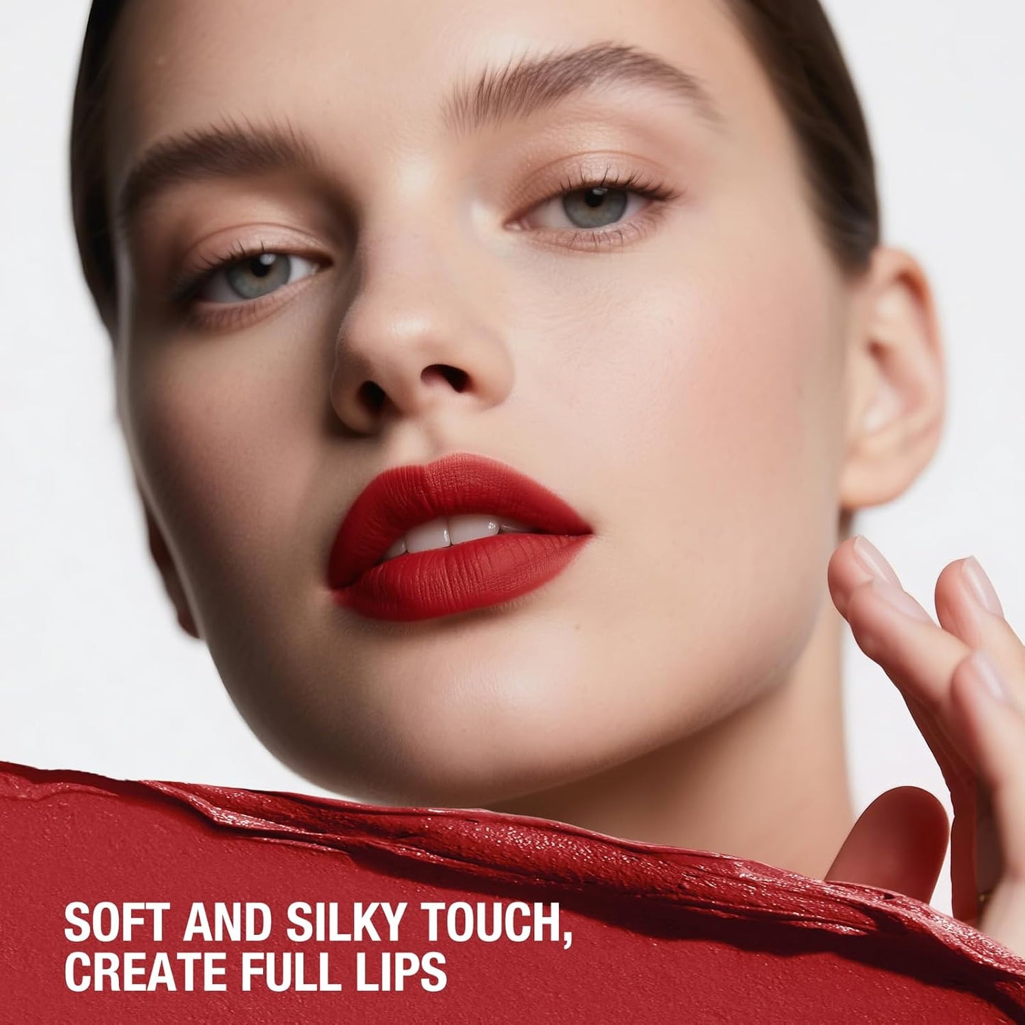 Jolilab 4Pcs Lip Set: 2 Colors Lip Liner+2 Colors Lipstick, Matte/Creamy,Smooth Creamy Texture,Long-Lasting,Bold/Nude Shades for Daily/Party, Vegan, Gift for Makeup Lovers.(#11+12)