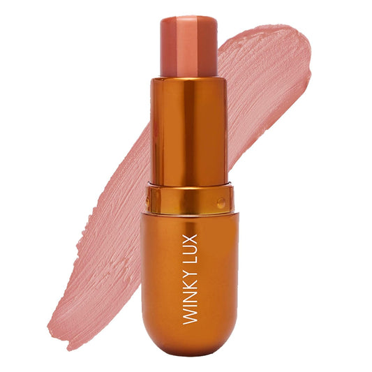 Winky Lux Pumpkin Spice Latte Tri-Color Tinted Lip Balm – Hydrating Balm, Sheer Pink Tint, Lip Care with Jojoba Oil & Vitamin E, Moisturizes & Softens Dry Lips, Buttery Soft with Pumpkin Spice Scent