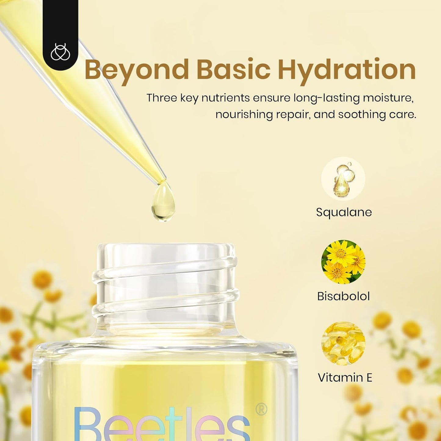 Beetles 20ml Cuticle Oil Nail Oil Care for Nail, Hydrating Oil For Repaired Cuticles, Remedy For Damaged Skin & Thin Nails Vitamin E, Rice Bran & Sweet Almond Oils Softener Nail Repair Gift for Her