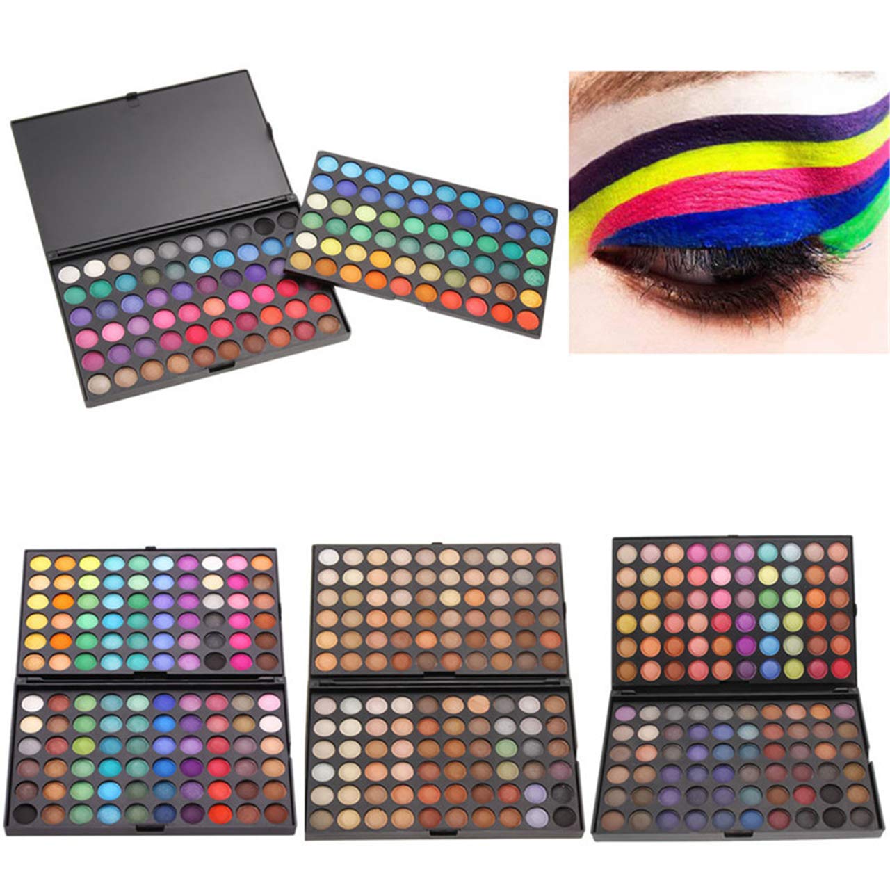 Pro 120 Colors Shimmer and Matte Eyeshadow Makeup Palette Cosmetic Contouring Kit #1 - Ideal for Professional and Daily Use