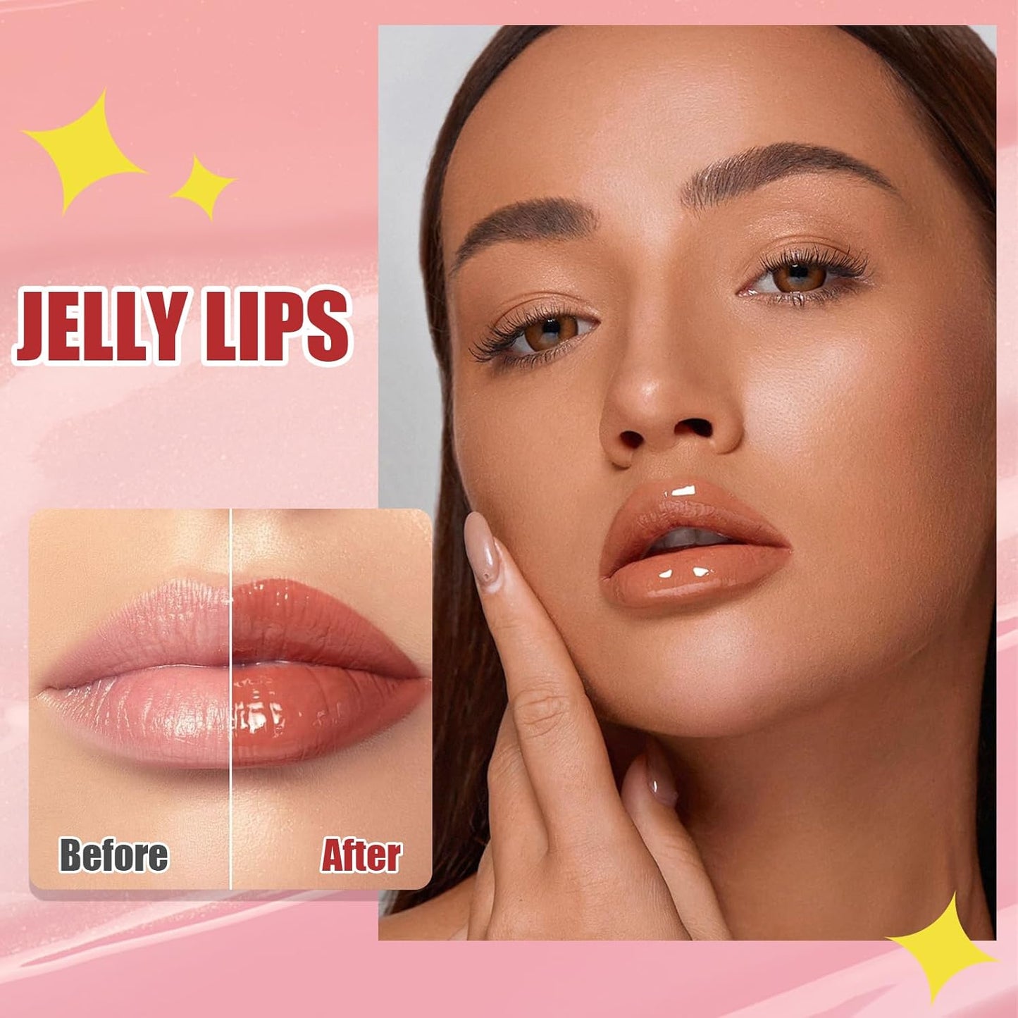 Dmsky 24 Pack Lip Gloss Set, 12 Colors Lip Oil for Dry Cracked Lips, Moisturizing Lip Balm Infused with Vitamin E for a Sheer Tint Of Color