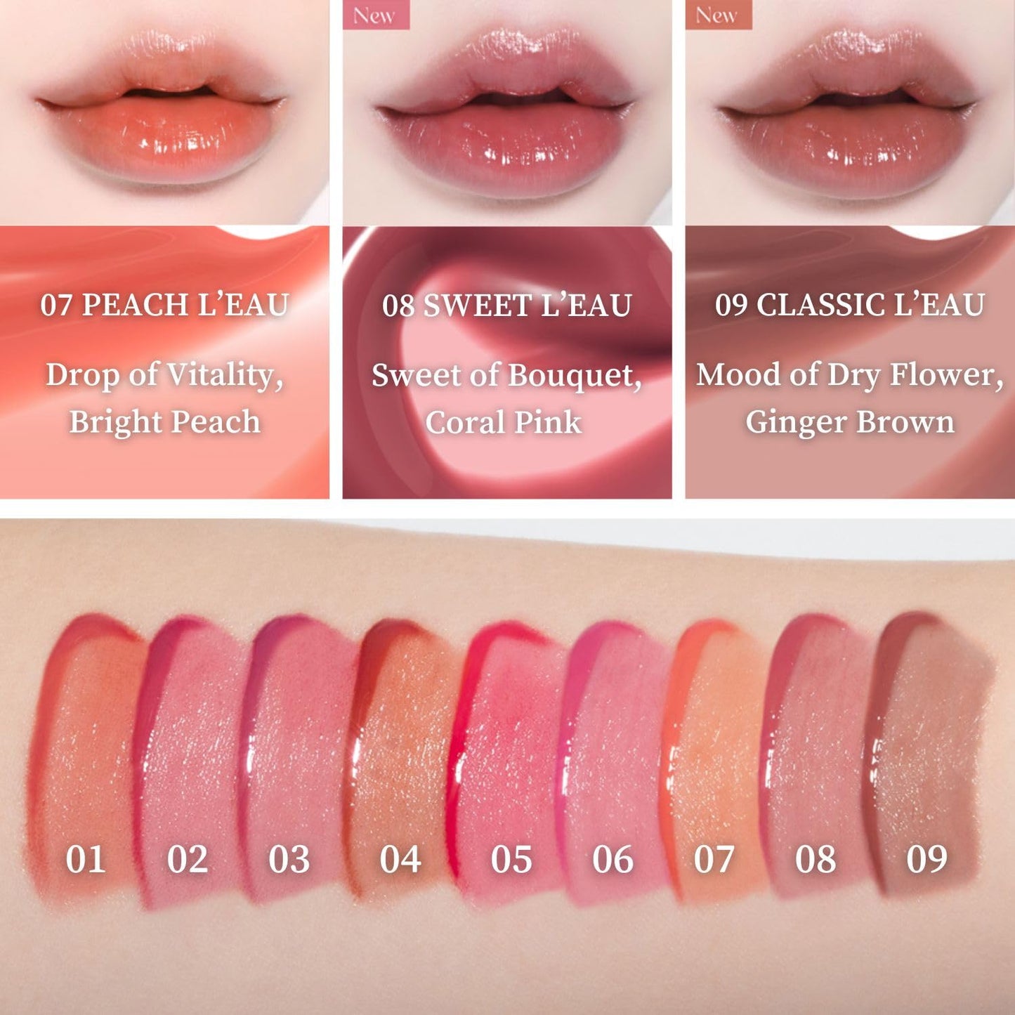 BBIA L’EAU Tint – Glossy & Glow Lip Stain, Watery Lip Tint, Non-Sticky, High Shine Finish, Long-lasting, Moisturizing, Lightweight, Natural, Daily Use, Vegan, Korean Lip Makeup (03 LILAC L'EAU)