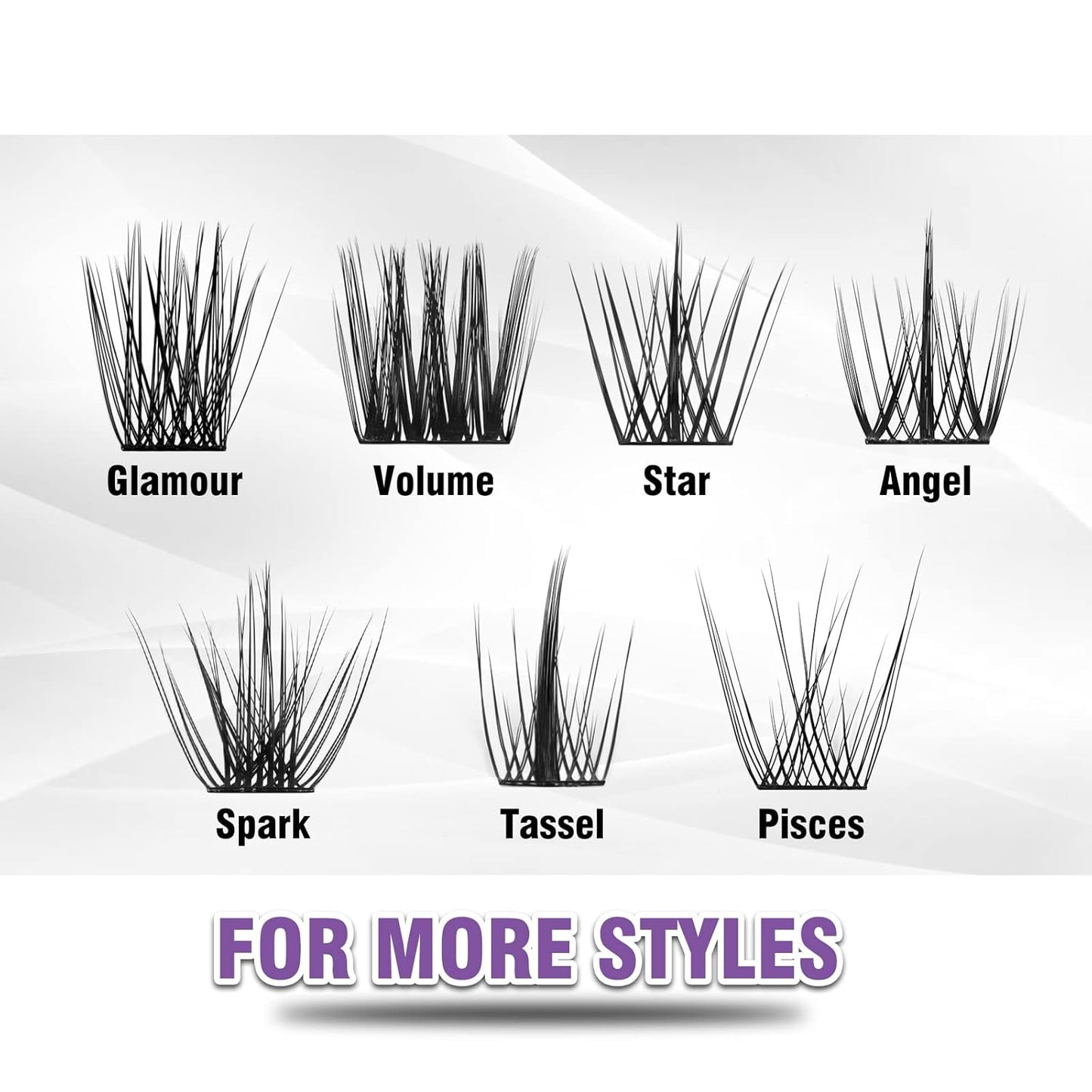 Lash Clusters 120 Clusters DIY Eyelash Extension Natural Look Lightweight Comfortable Handmade Reusable Individual Lashes False Eyelashes DIY at Home (Glamour-14mm)