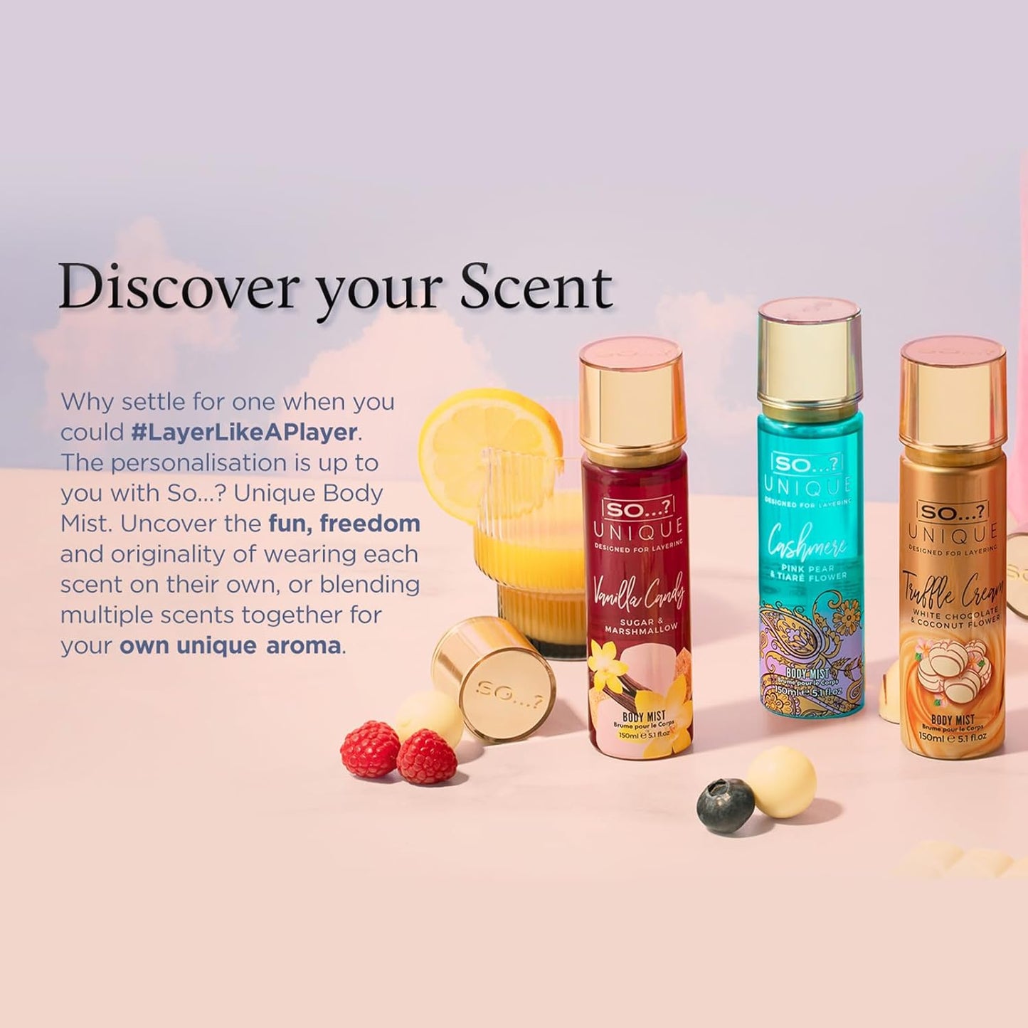 So...? Unique Truffle Cream Body Mist - Vanilla, Gourmand, Fruity Perfume for Women - Cruelty Free Body Spray for Women - 5.1 oz