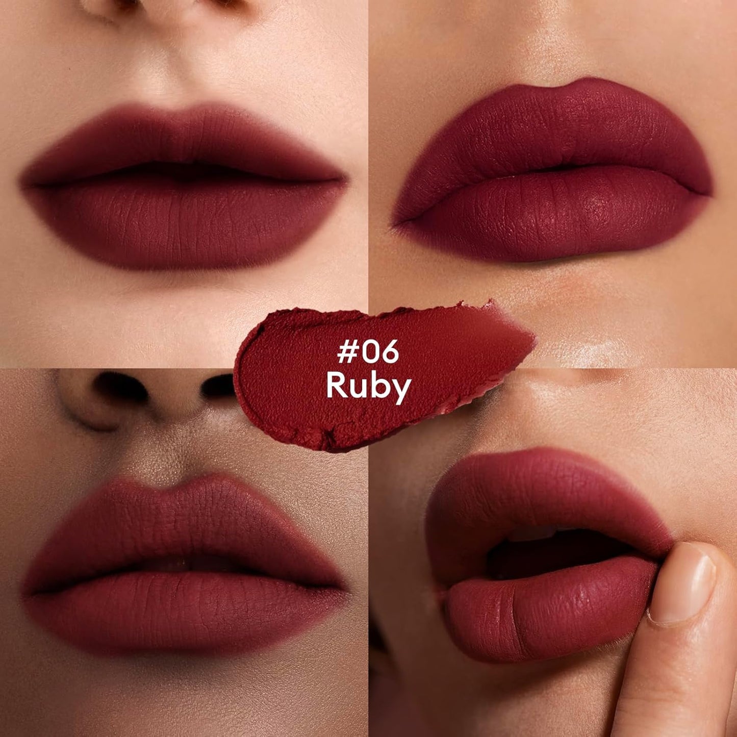 ITY Velvet Matte Finish Lip Stain-Mousse Textured Lip Clay, Conceals Lip Lines, Rich Pigment Lip Tint Lipsticks,2 Pack, 0.14 oz (4g) in Ruby, Radiance