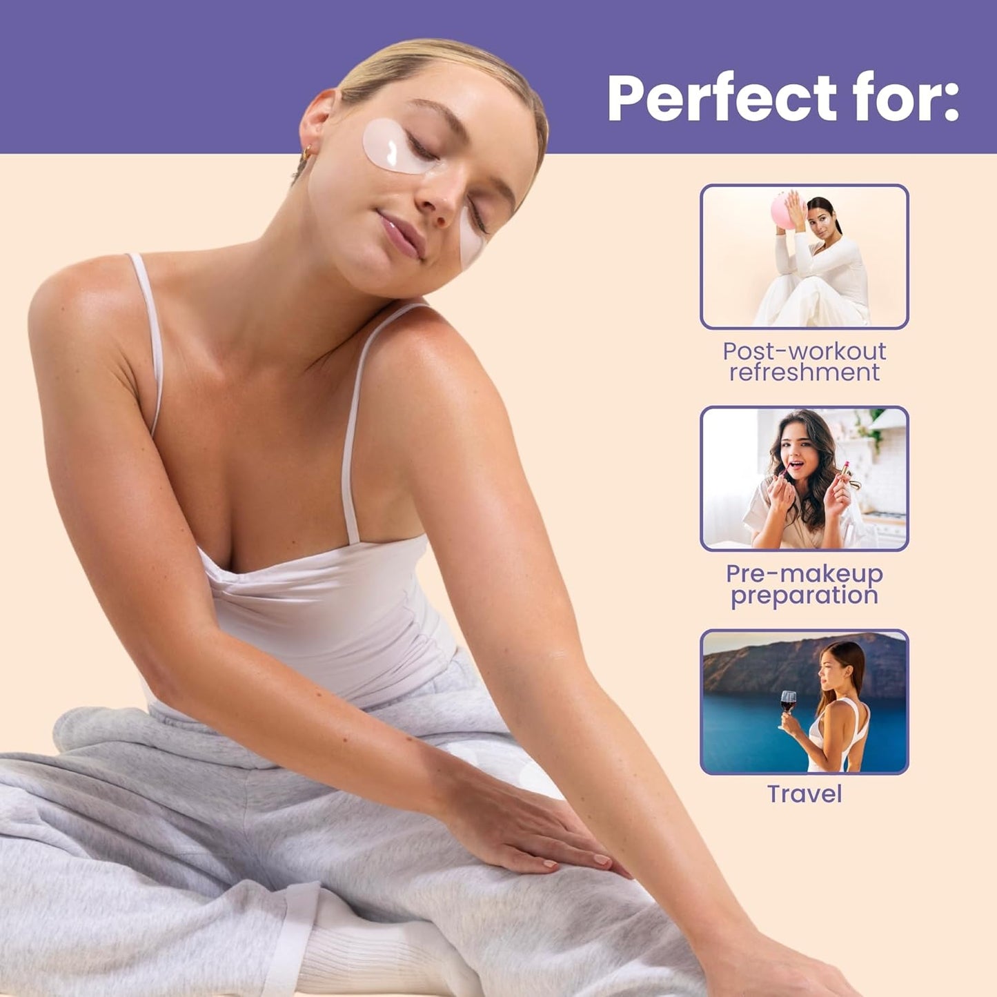 Patchology Skin Remedy Soothing Eye Gels – Ultra-Soft Hydrogel Undereye Masks with Ectoin, Ceramides & Botanical Blend – Hydrate, Revive & Refresh Puffy & Tired Eyes – For All Skin Types (5 Pack)