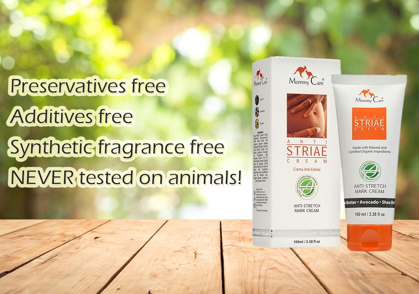 Stretch Mark Remover for Pregnancy, Anti Striae - Anti Stretch Marks, All Natural Organic Maternity Stretch Mark Prevention Lotion with Shea Butter Avocado and Olive Oil