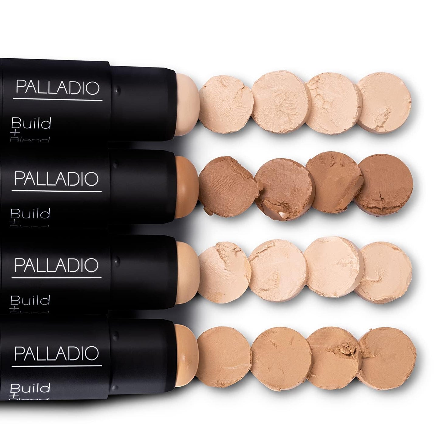 Palladio BUILD + BLEND Foundation Stick, Contour Stick for Face, Professional Makeup for Perfect Look, 0.25 Ounce (Porcelain)