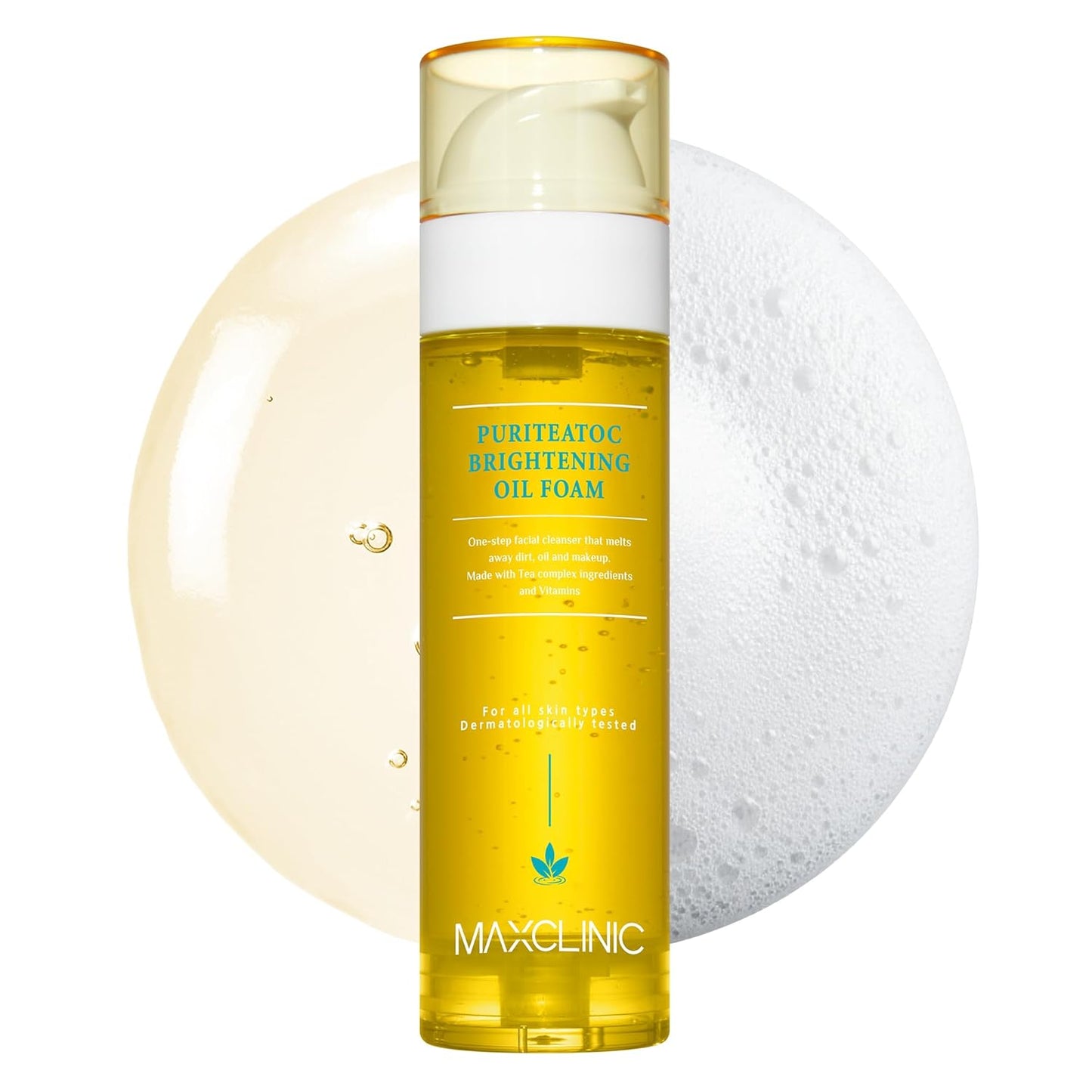 [K-Beauty] PuriteaToc Oil to Foam - All-in-One Korean Face Wash OilBased Foaming Facial Cleanser - Deeply Hydrating & Moisturizing Makeup Deep Cleansing Oil for Dull Skin (3.88 fl oz)