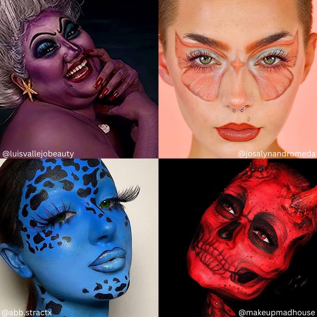 Mehron Makeup Paradise Makeup FX 8 Color Tropical Palette | Magnetic Refillable Body Paint & Face Paint Palette | Professional & Water Activated | Costumes, SFX, Halloween, & Cosplay