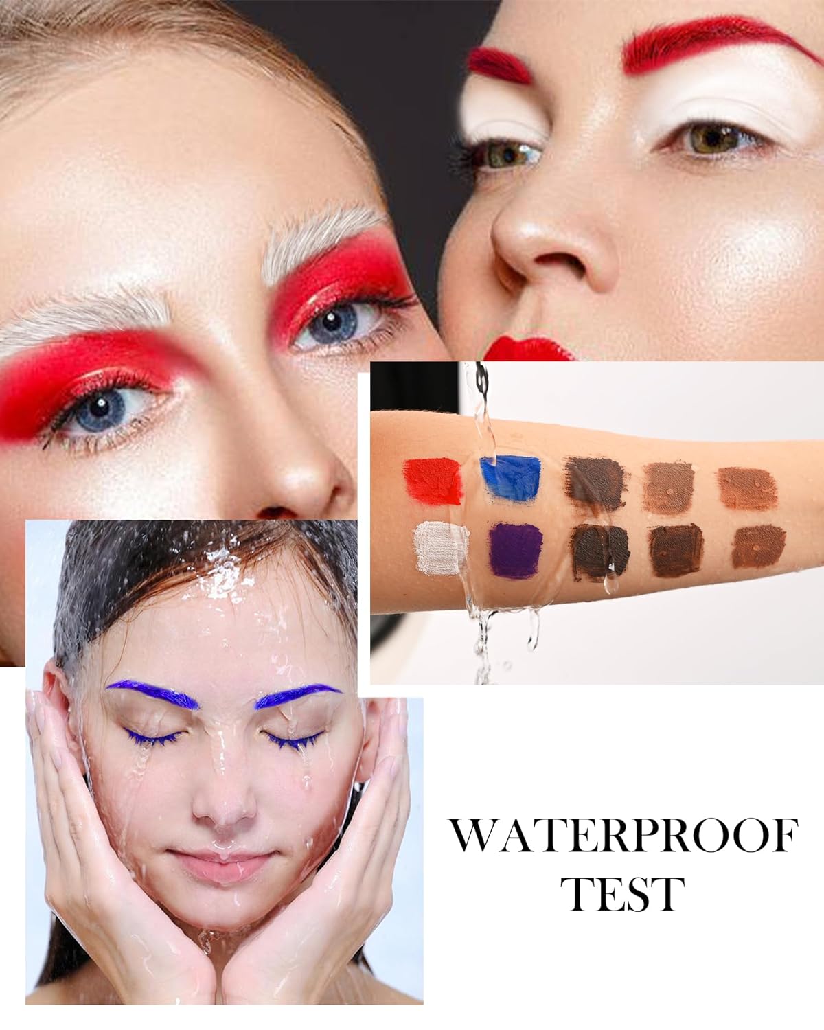 Tinted Eyebrow Gel Mascara- 1Pcs Long Lasting Waterproof Burgundy Tinting Eye Brow Glue Colored Mascara, Dark Red Brow Filler Curling rimel de pestañas, Mother's Day Eye Makeup Gift for Women Girl-#11