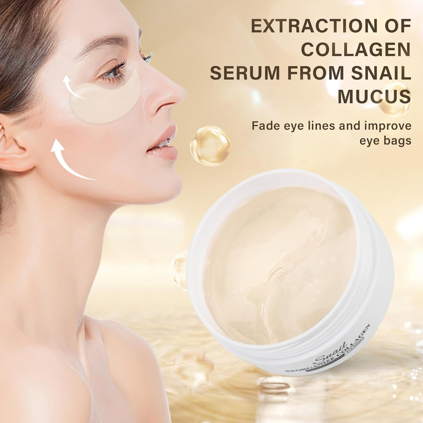 Under Eye Masks,30 Pairs of Hyaluronic Acid Anti-Ageing Eye Masks with Collagen Eye Gel Pads for Dark Circles,Wrinkles,Fine Lines,Puffiness and Under-Eye Bags