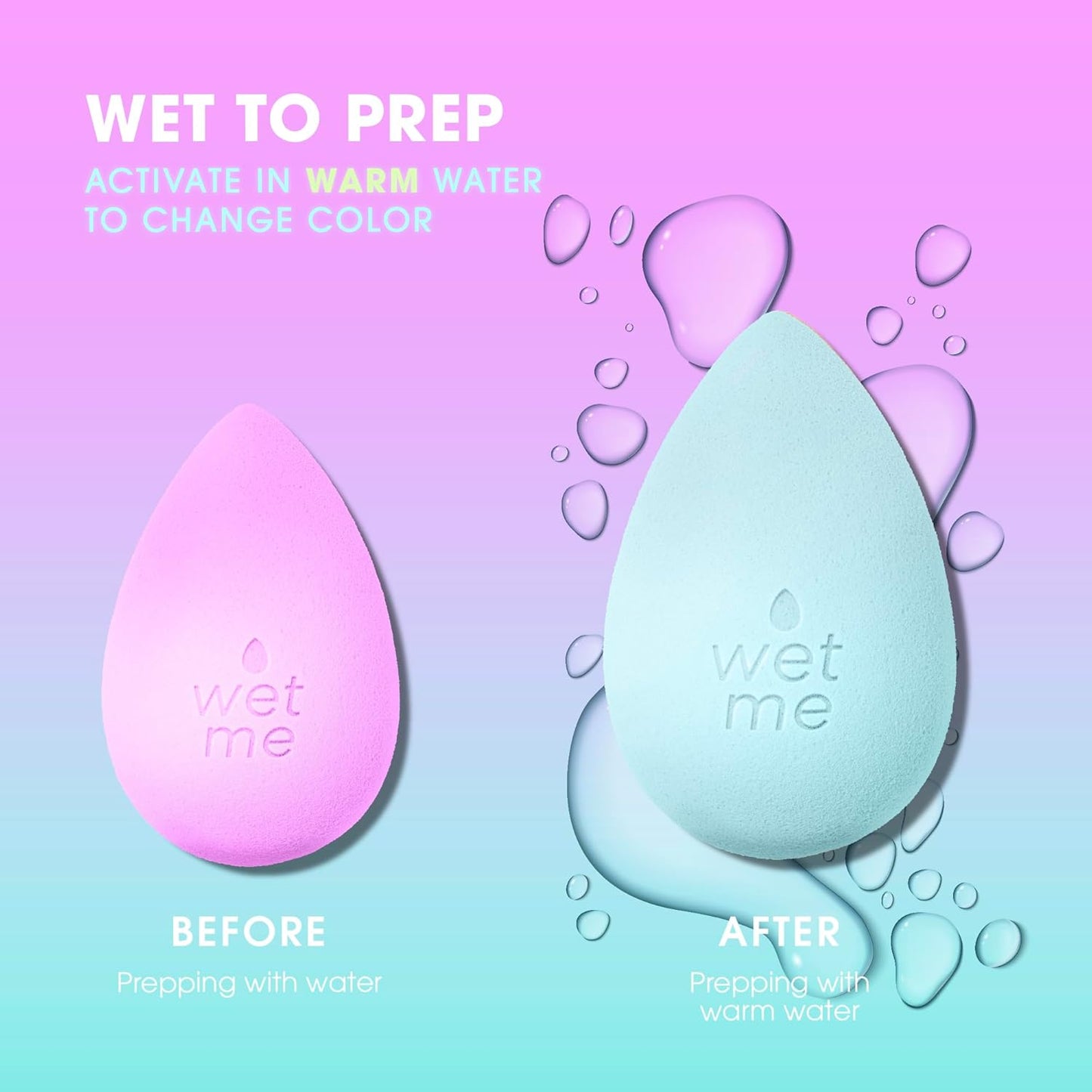 Beautyblender® | Wave Color Changing Blender Makeup Sponge | Blend Liquid Foundations, Powders and Creams | Streak Free Application | Vegan, Cruelty Free | Made in USA
