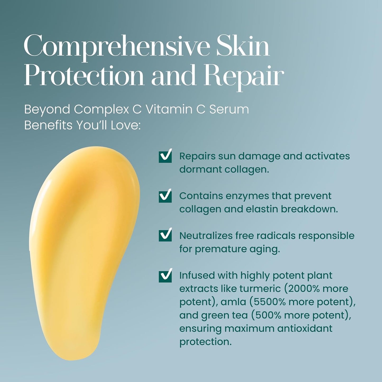 Hylunia Beyond Complex C Vitamin C Serum, 1.0 fl oz - Hydrating, Anti-Aging, Brightening & Nourishing with Hyaluronic Acid - Vegan, Clean & Cruelty-Free Skincare for Radiant Skin