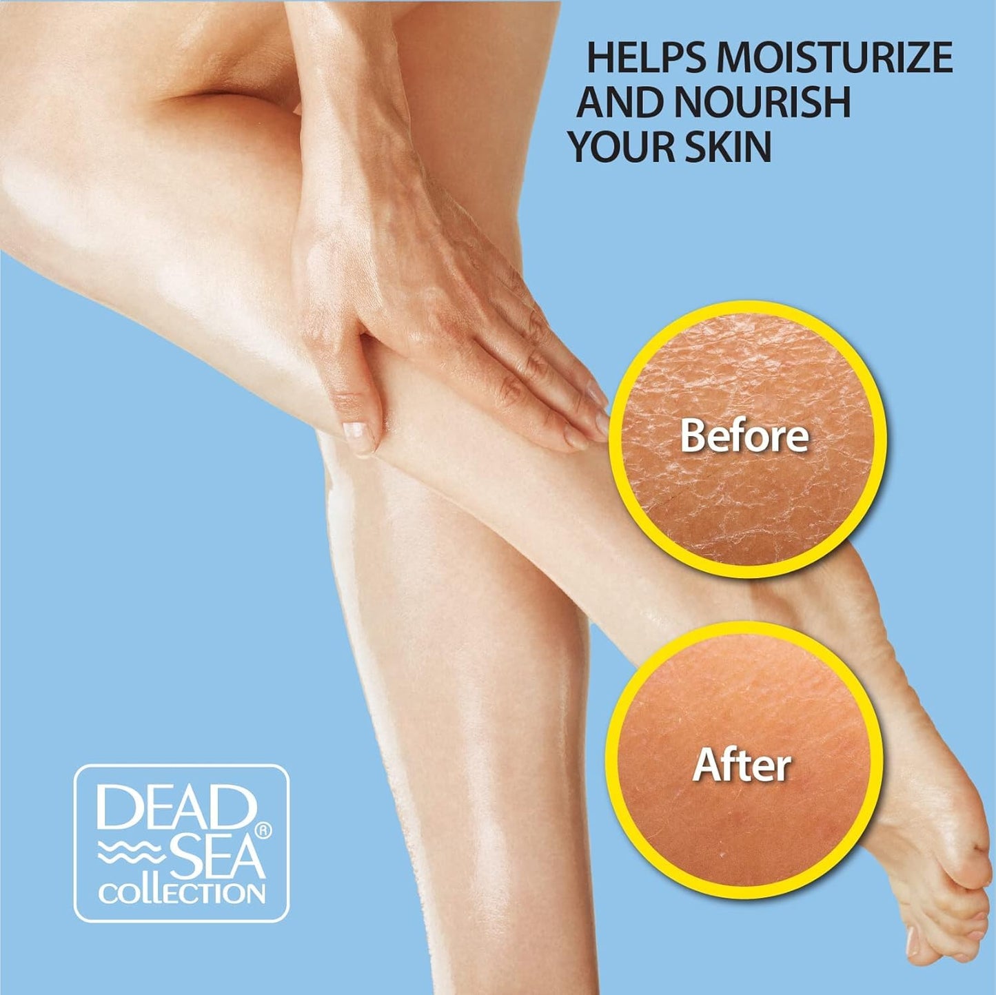 Dead Sea Collection Body Oil for Dry Skin - Collagen & Vitamin E - Moisturizing & Nourishing, Anti-Aging & Skin Elasticity Support for Face (4 Fl. Oz Each)