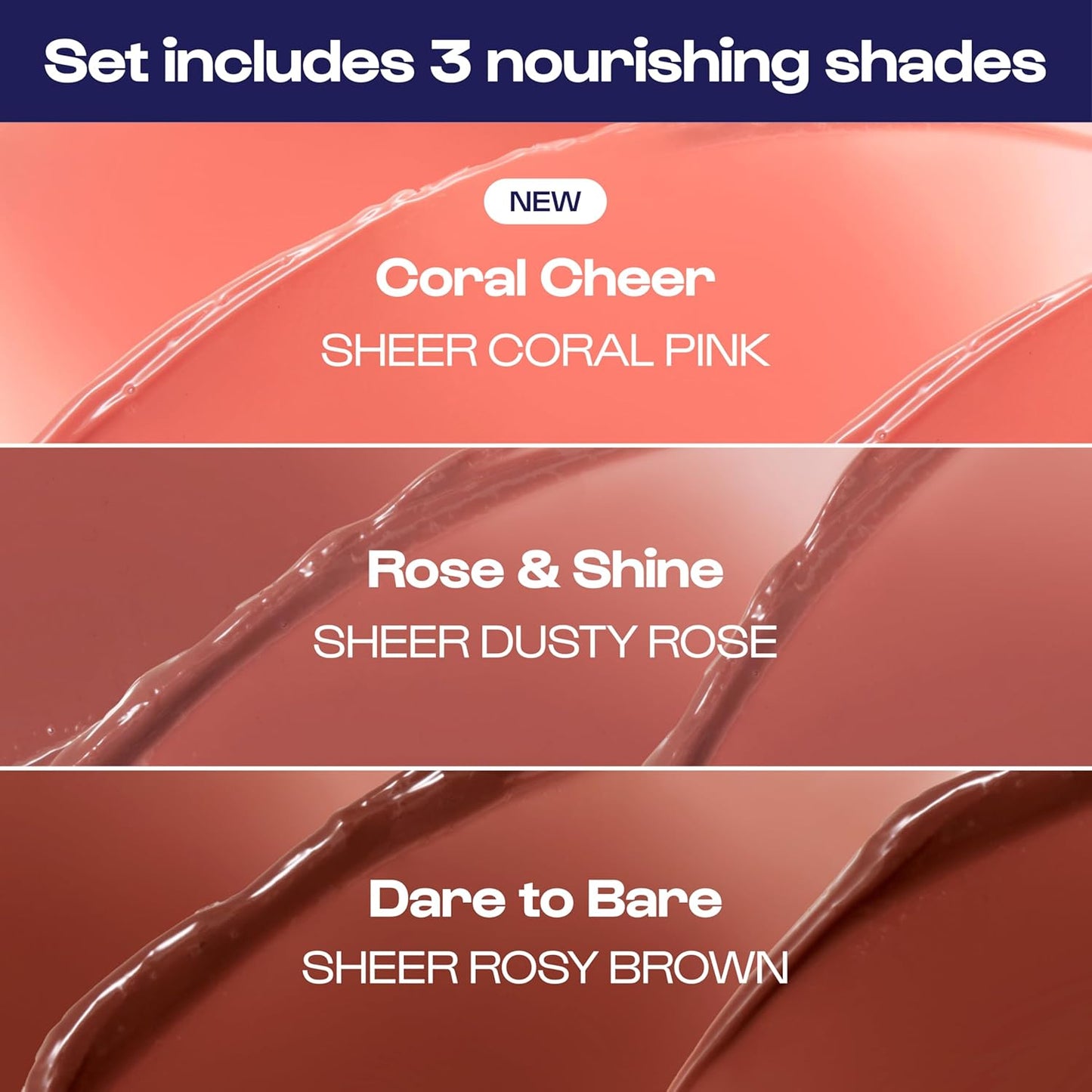 ALLEYOOP Lip Goals Trio, 3-Piece Lip Balm Set - Hydrating & Moisturizing Lip Care for Cracked Lips - Natural Plumping Lip Moisturizer That Smooths, Soothes, & Protects - Vegan