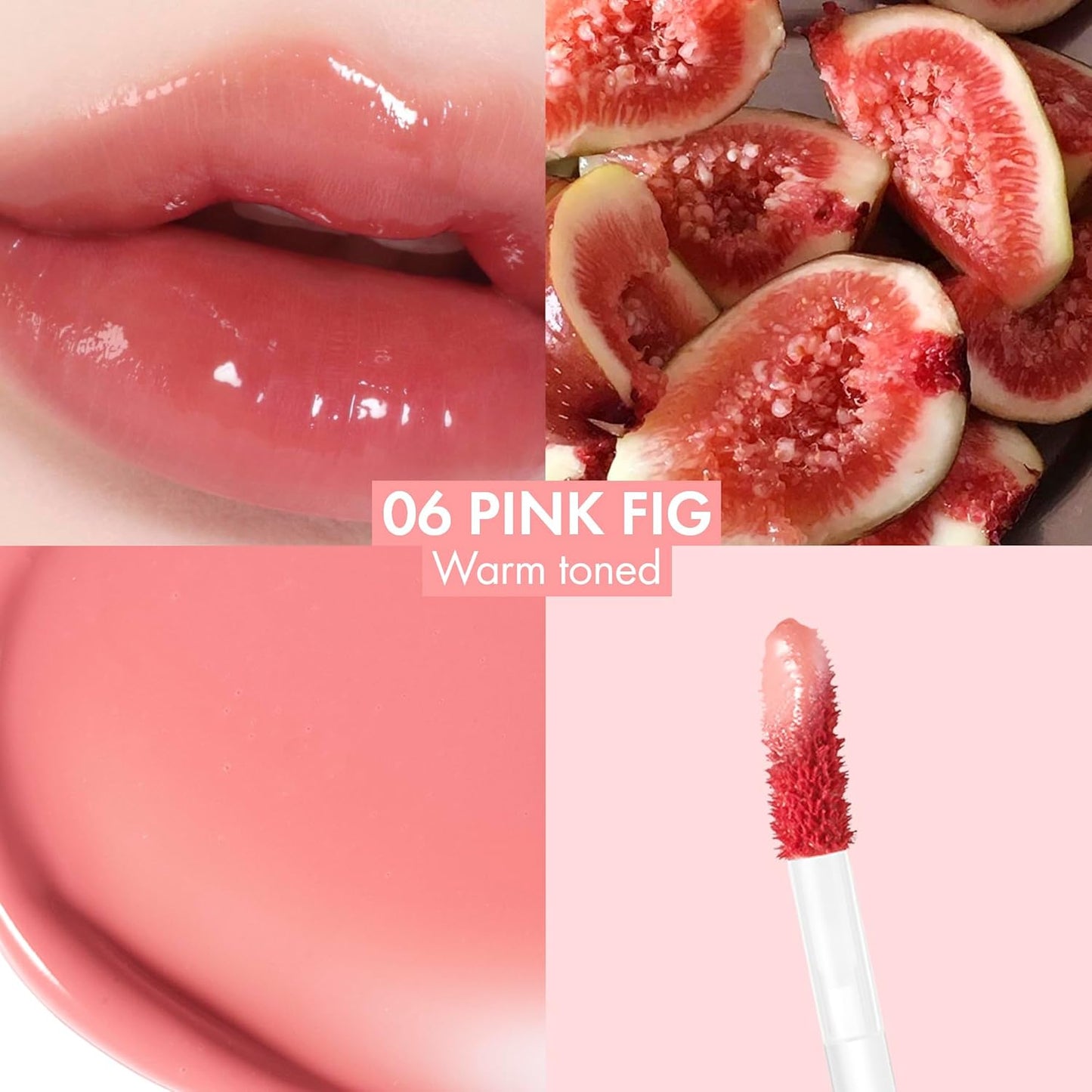Amuse SEOUL BEBE TINT - 06 PINK FIG | 24-hour Long-lasting Lip Stain, Plumping, Hydrating, Moisturizing, No Peel Off, Lip Care, Treatment, Non Sticky, Korean Lip Tint for Dry Lips