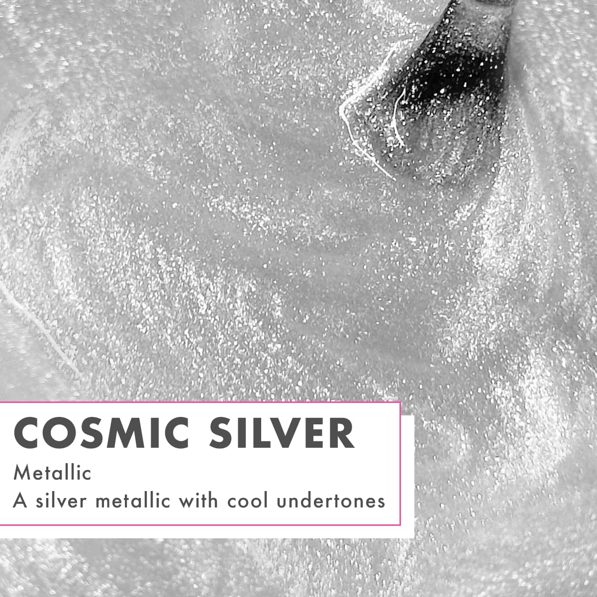 Olive & June Gel Polish | UV LED Nail Lamp Needed | Long Lasting Formula | Up to 21 Days of Wear | Damage-Free Removal | Salon-Quality Manicure at Home| Cosmic Silver | Silver Metallic