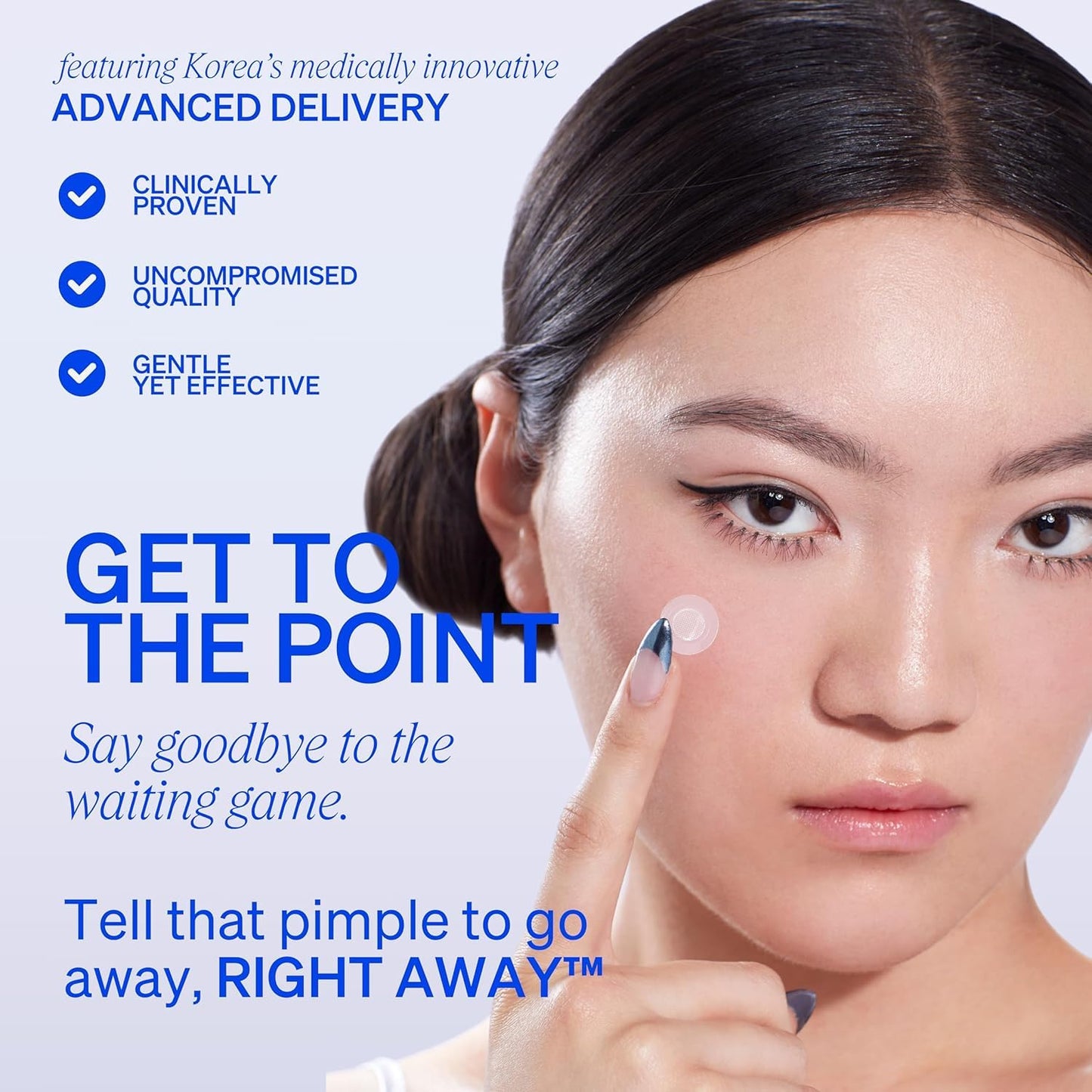 RIGHT AWAY Microtip Hydrocolloid Acne Pimple Patch for Early Stage Zits and Hidden Blemish (8 Patches) Microdart Patch