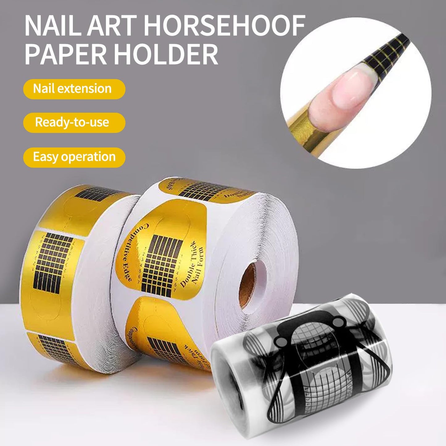 Nail Forms for Builder Gel 100pcs Nail Extension Forms Beautiful for DIY at Home Nail Forms for Acrylic Nails Create Long Lasting Gel Extensions Professional Nail Art Supplies