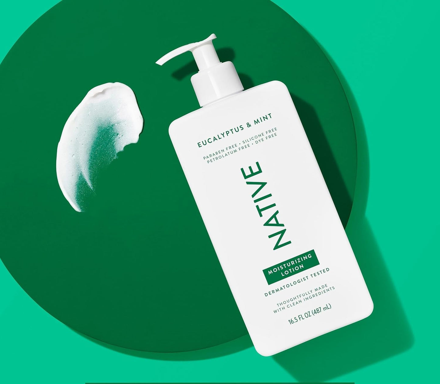 Native Body Lotion Contains Naturally Derived Plant-Based Moisturizers for Women and Men | Restores Dry Skin, Eucalyptus & Mint, 16.5 fl oz