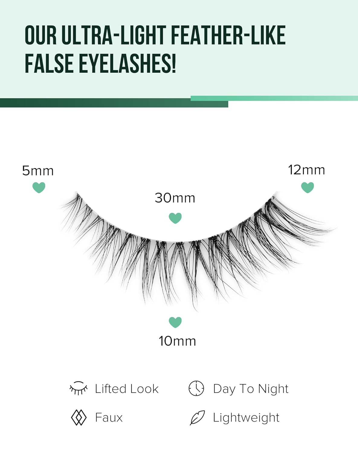Cat Eye Lashes Natural Strip Lashes That Look Like Extensions Clear Band Lashes Mink Eyelashes Wispy Fox Eye Lashes Packs 7 Pairs