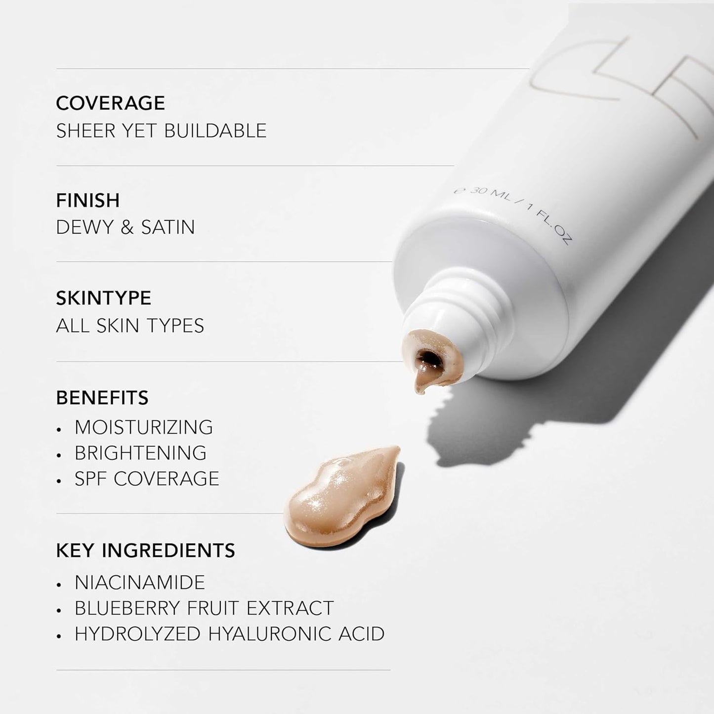 CLE Cosmetics CCC Cream (Warm Light 106 / SPF 50) - Color Correcting With Sunscreen - Lightweight, Hydrating Foundation - BB & CC Hybrid - Light to Medium Coverage - 1 fl oz