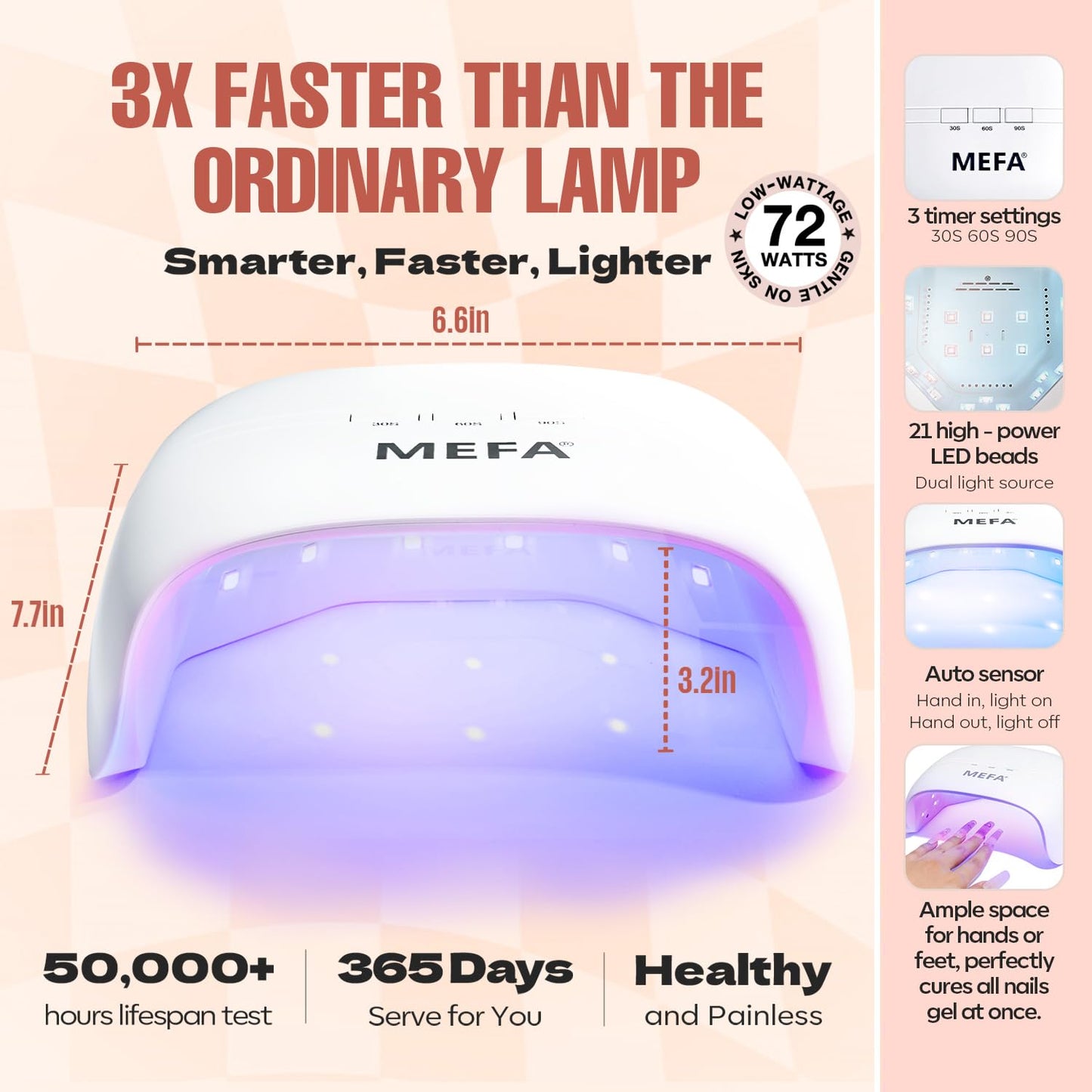 MEFA 60 Pcs Gel Nail Polish Kit with U V Light, 32 Colors All Seasons Nude Gel Nail Polish Set with Base and Matte/Glossy Glitter Top Coat Nail Art DIY Decorations Manicure Tools Gifts for Women