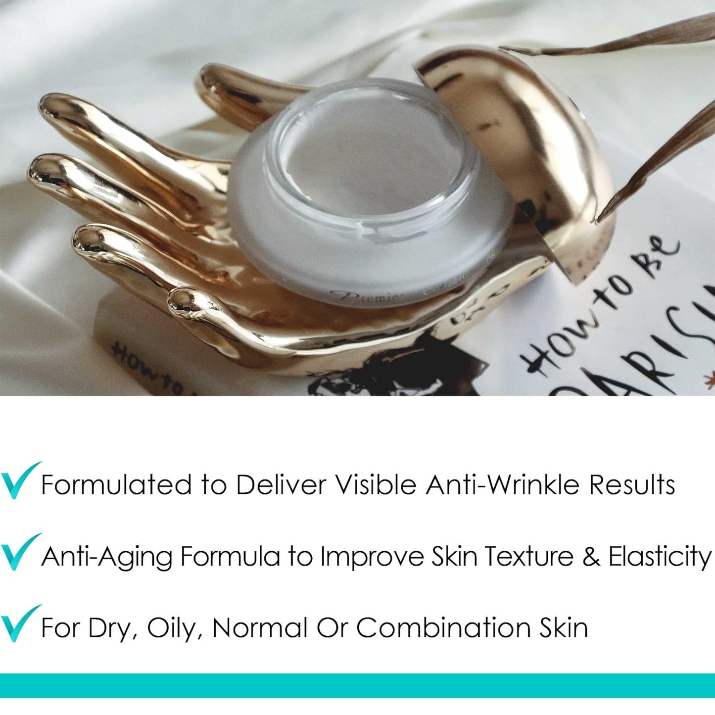 Premier Dead Sea Classic Night Cream, Age defying, nourishing, Moisturized skin with vitamins E and A 2.4fl.oz