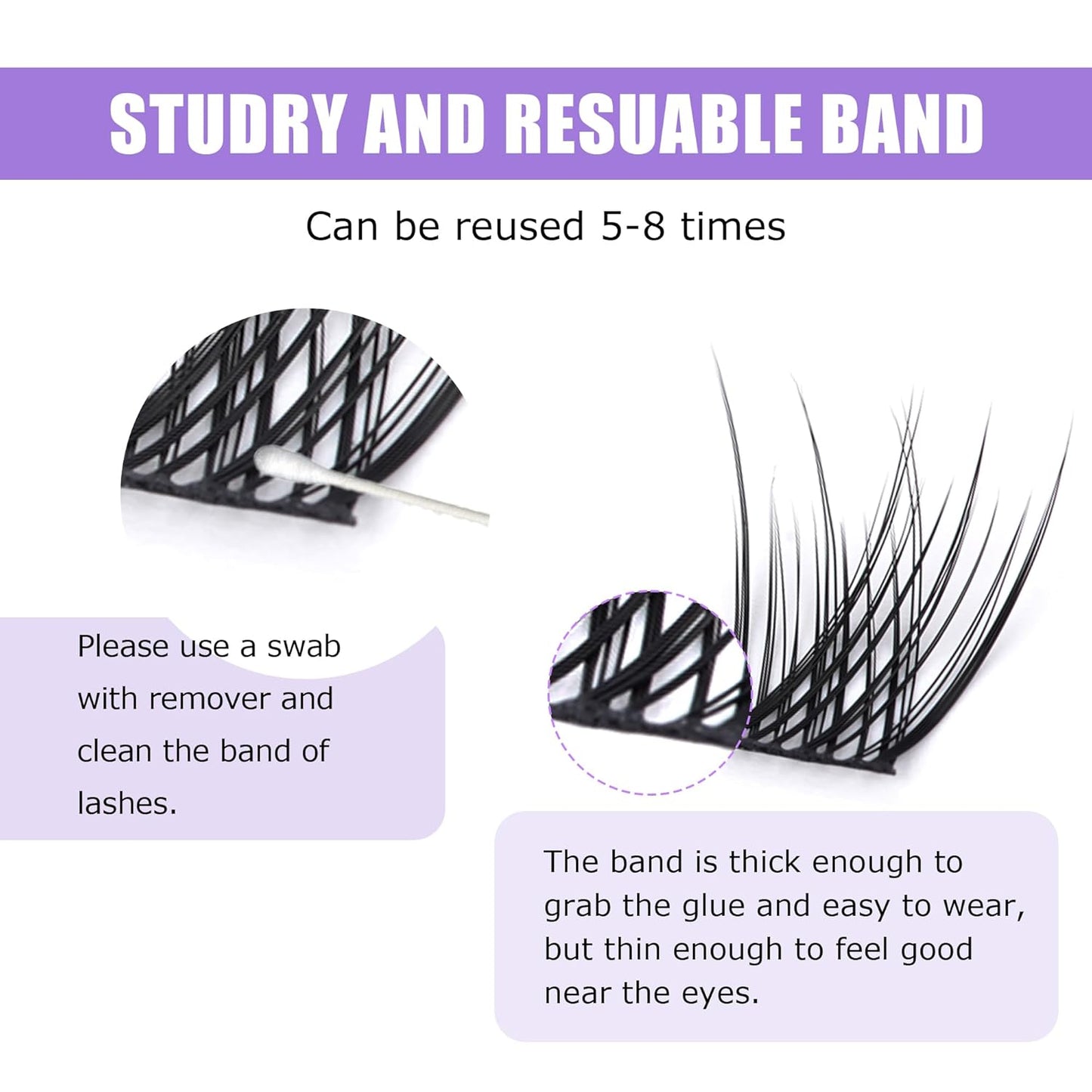 GAQQI Lash Clusters, Eyelash Clusters 120PCS C Curl Individual Lashes, Wispy Cluster Eyelash Extension 16mm Only, Natural Looking Cluster Lashes （GQ03, C Curl, 16mm)