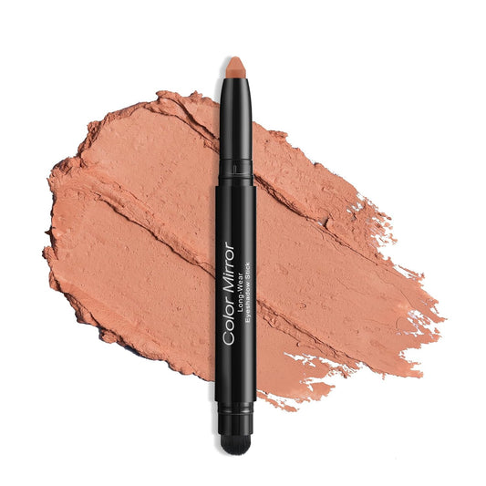 Longwear Cream Eye Shadow Sticks(38 Matte Dainty Caramel), Smudge-Proof, Waterproof Eyeshadow,Silky Formula Glitter With Makeup Brush,Nude Eyeshadow Stick