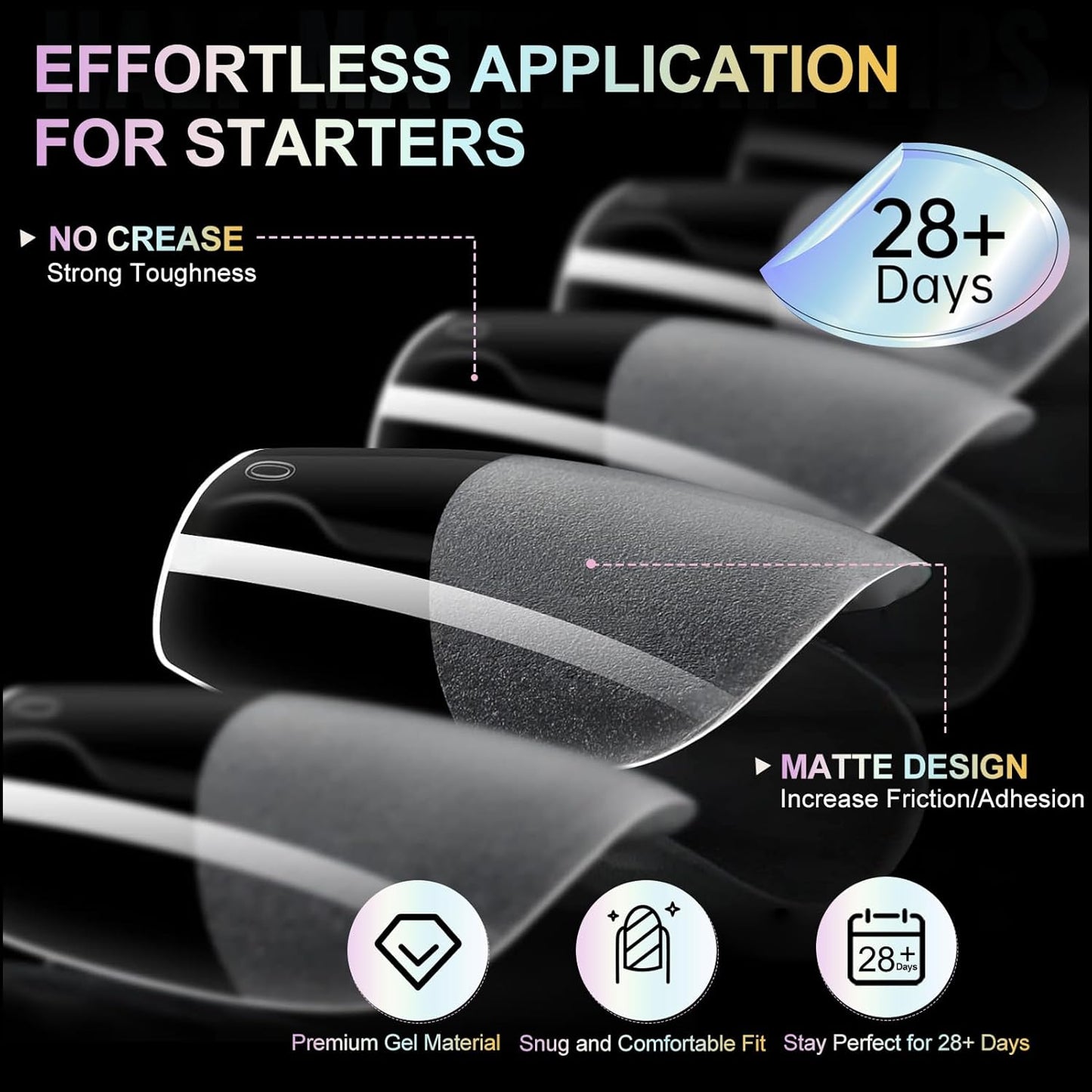 Short Coffin Nail Tips 240Pcs Short Coffin Soft Gel Nail Tips Half Matte Pre-Shape Press on Nails for Full Cover Acrylic False Nails Extension Home DIY Salon 12 Sizes Gelly Tips Fake Nails Tips