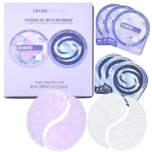 ULTIMATE HYDROGEL EYE MASK 28 Pairs Under Eye Patches, Rejuvenate Eye Area Reduce Dark Circles Puffiness, Tiredness Bags, Gel Pads Brightening, Plumps Fine Lines