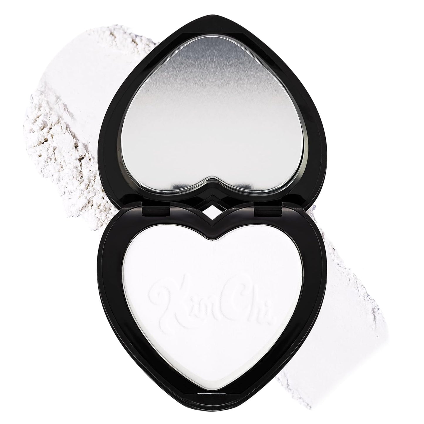 KimChi Chic Almost Catfished Micro Pressed Powder - Brightening Under Eye Setting Powder, Reduces Dark Circles, No Flashback, That White Powder