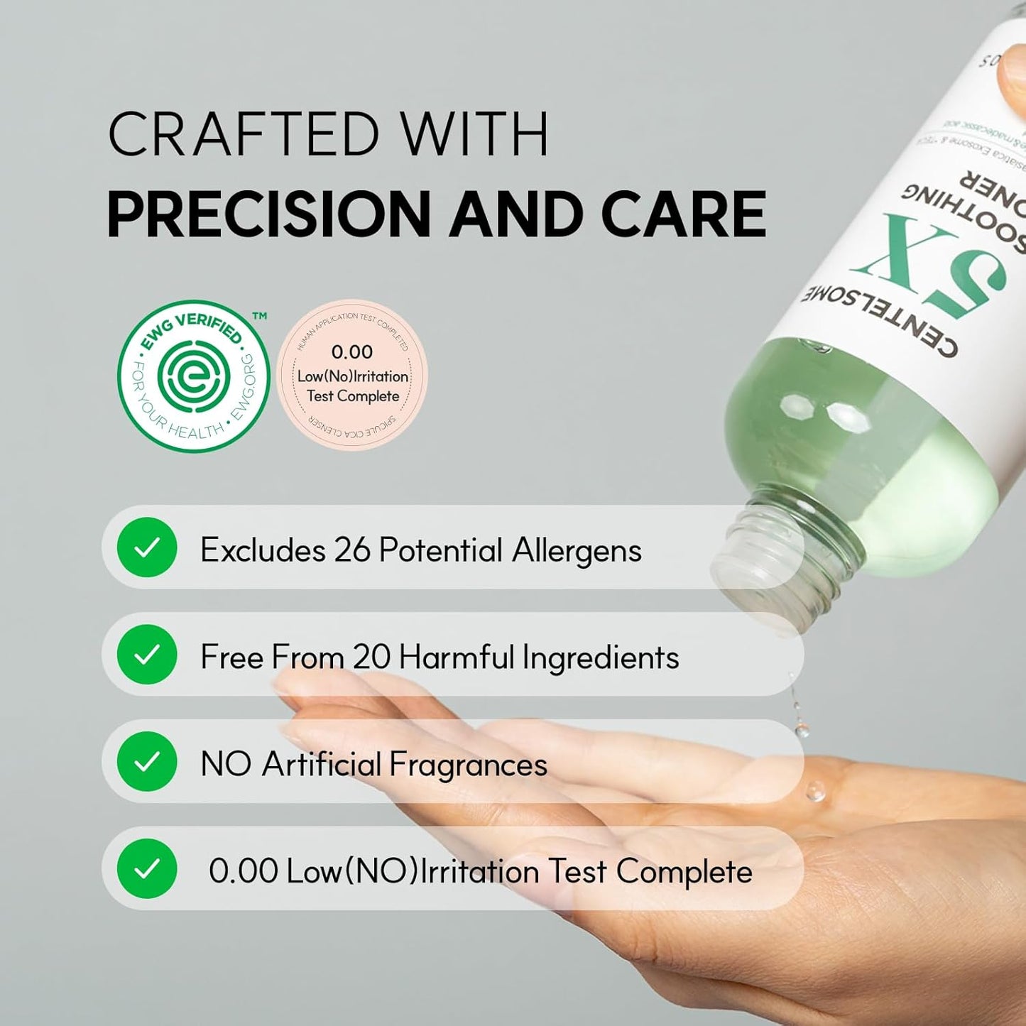 Centelsome 5X Soothing Toner 6.76 fl oz/200ml | Hydrating & Calming Korean Facial Toner with Green Tea, Centella Asiatica & Exosomes | Supports Sensitive, Dry & Acne-Prone Skin