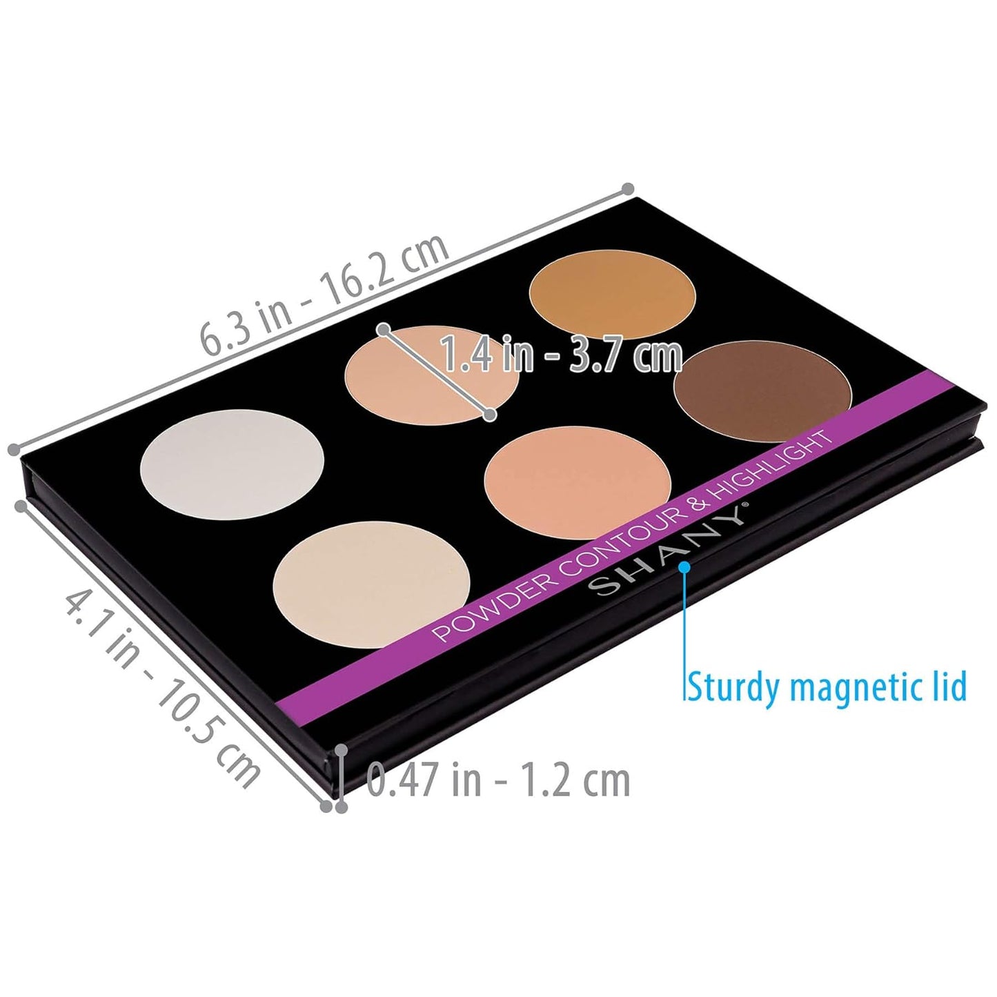 SHANY Powder Contour & Highlighter Sculpting Palette - Layer 3 - Refill for the 6 Layer Mini Masterpiece Collection Makeup Set