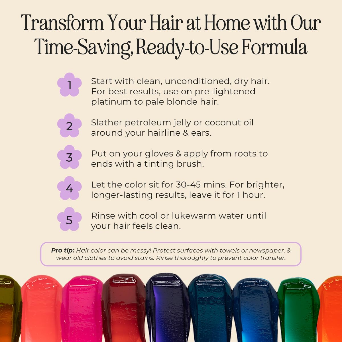 INH Semi Permanent Hair Color | Color Depositing Conditioner | Garnet Violet Hair Dye | No Bleach & No Peroxide Temporary Tint for Women & Men | Vegan, Ammonia Free, & Sulfate Free | Ready to Use, 6oz