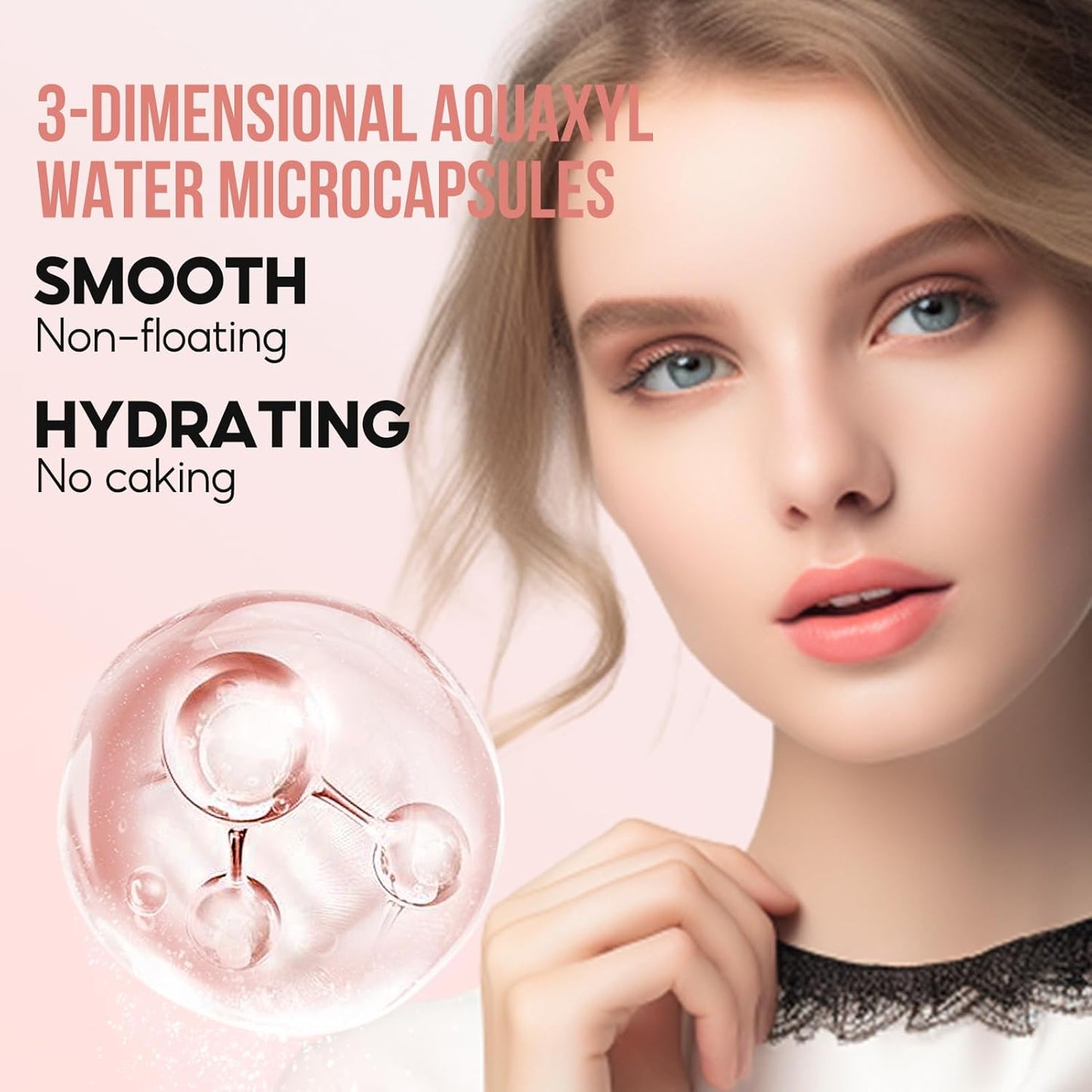 Oil Control Pressed Setting Powder Compact, 12H Longlasting Translucent Powder Makeup, Waterproof Face Powder, 03 NATURAL, 0.28Oz