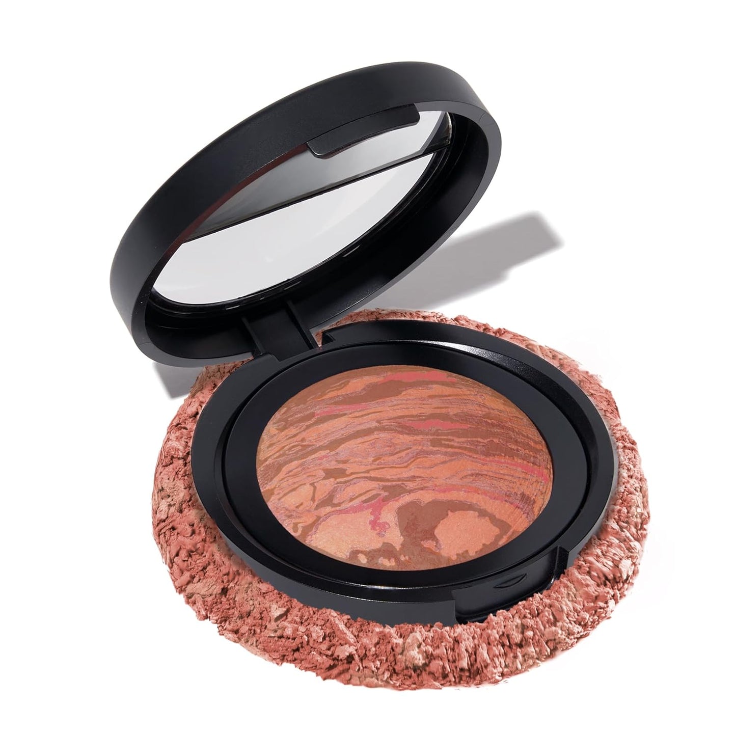 LAURA GELLER NEW YORK Baked Blush-n-Brighten Marbleized Blush for Cheeks - Rosé All Day - Natural Finish - Buildable Color