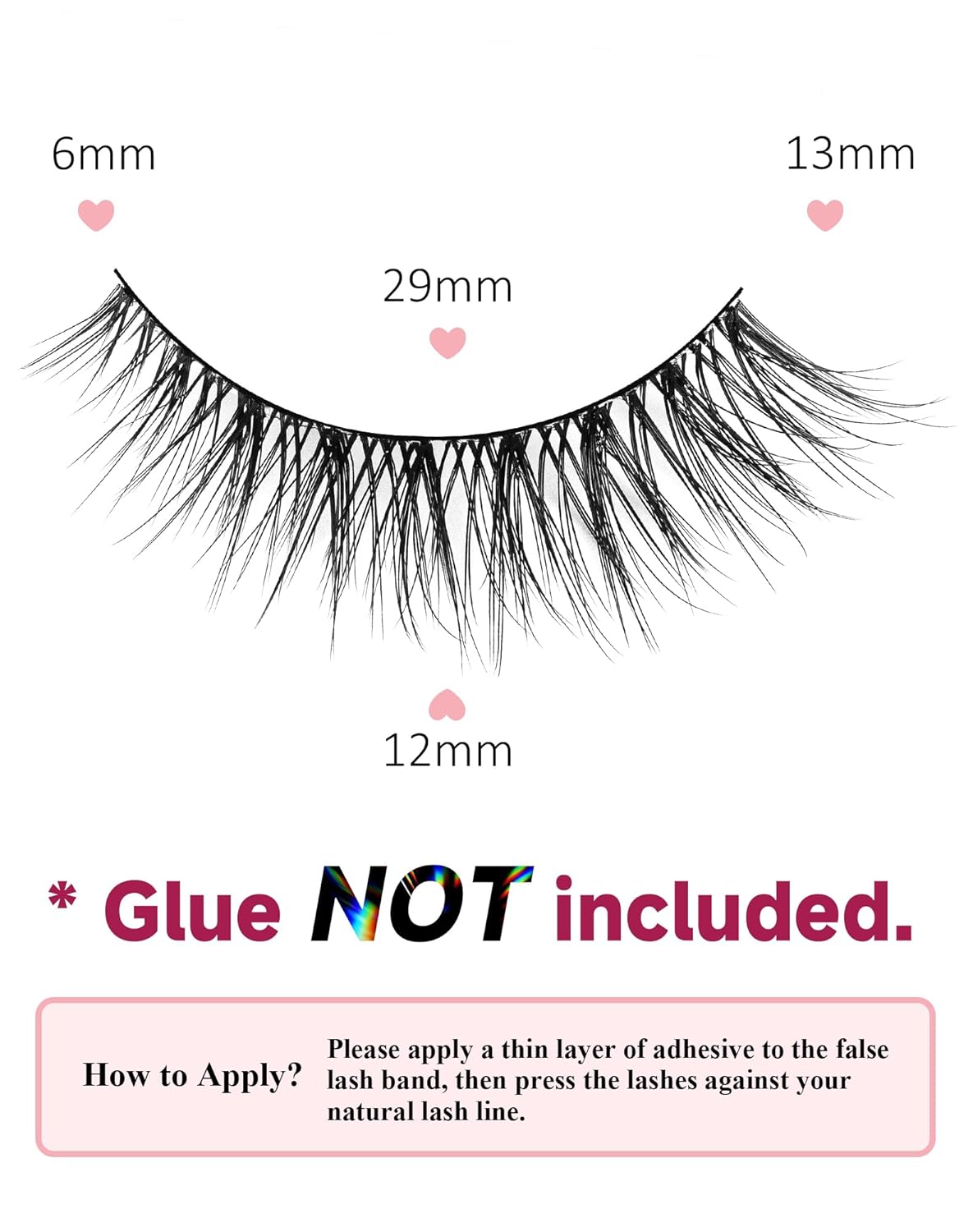 Natural Lashes Mink Natural Eyelashes False Eyelashes Natural Look False Lashes Wispy Eye Lashes Cat Eyelashes Fake Lashes UK222