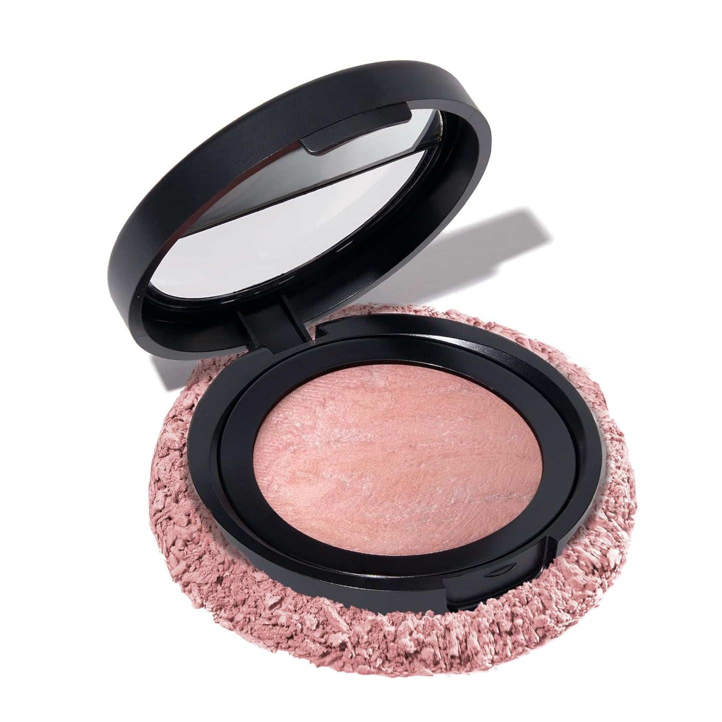 LAURA GELLER NEW YORK Baked Blush-n-Brighten Marbleized Blush for Cheeks - Ethereal Rose - Natural Finish - Buildable Color