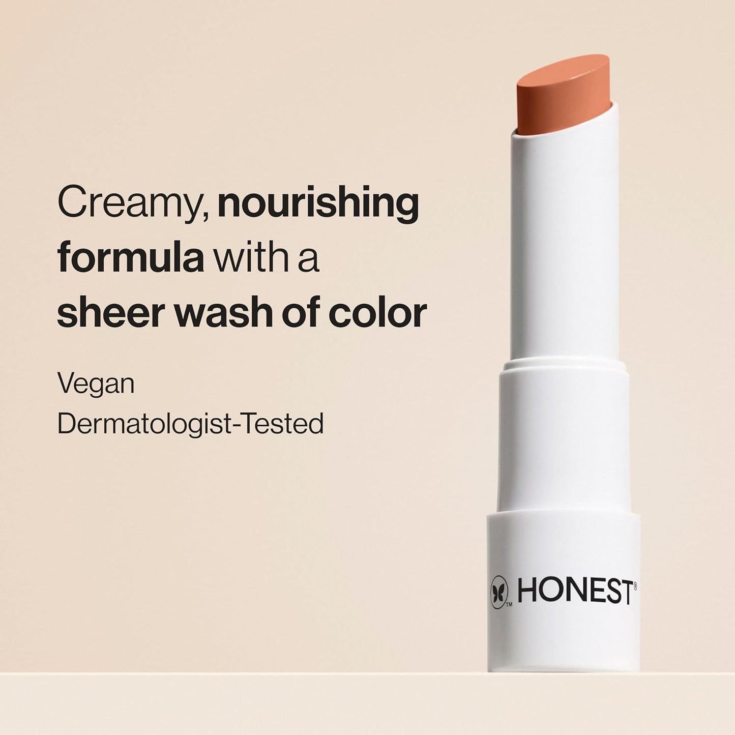 Honest Beauty Moisturizing Vegan Tinted Lip Balm | Antioxidant-rich Acai Extracts + Avocado Oil | Paraben Free + Cruelty Free | Lychee Fruit