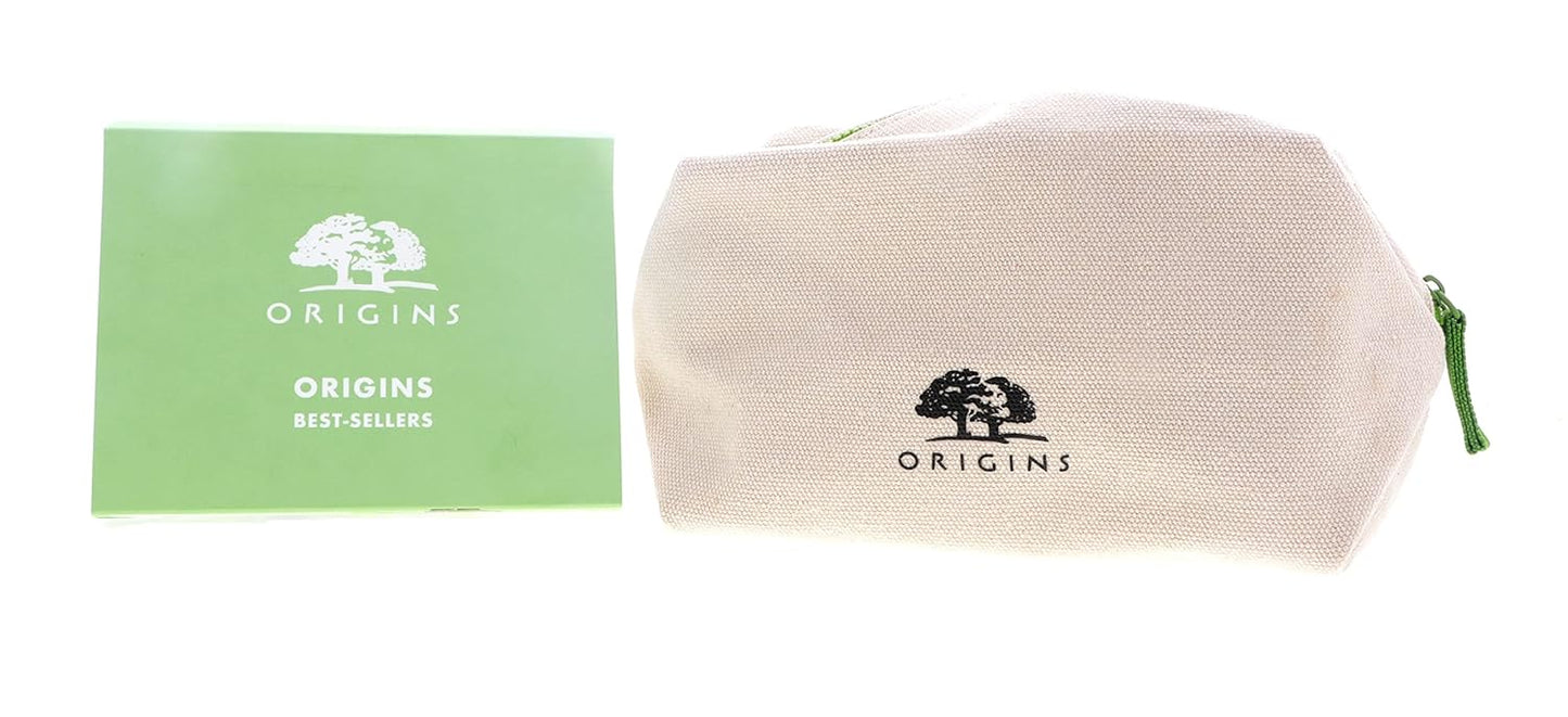 Origins Best Sellers Best Skin 5-Pieces Set: Soothing Treatment Lotion 100ml + Gel Moisturizer 30ml + Face Wash 30ml + Serum 15ml + Charcoal Mask 15ml 5pcs+1bag