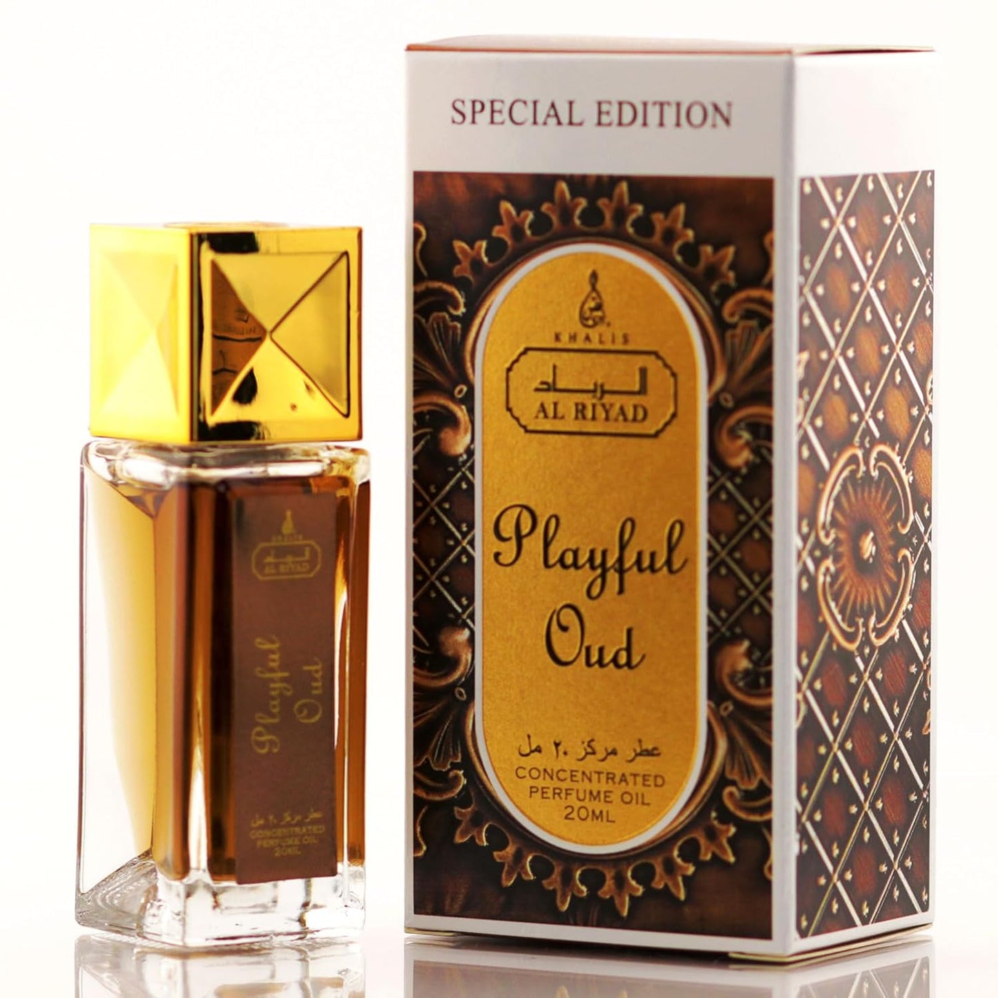 Maison d’Orient Playful Oud Oriental Woody Perfume Oil Roll‑On 20 mL — Alcohol‑Free, Vegan, Long‑Lasting Unisex Attar; Perfect Honeymoon & Travel Toiletry, Purse‑Safe Mini Fragrance