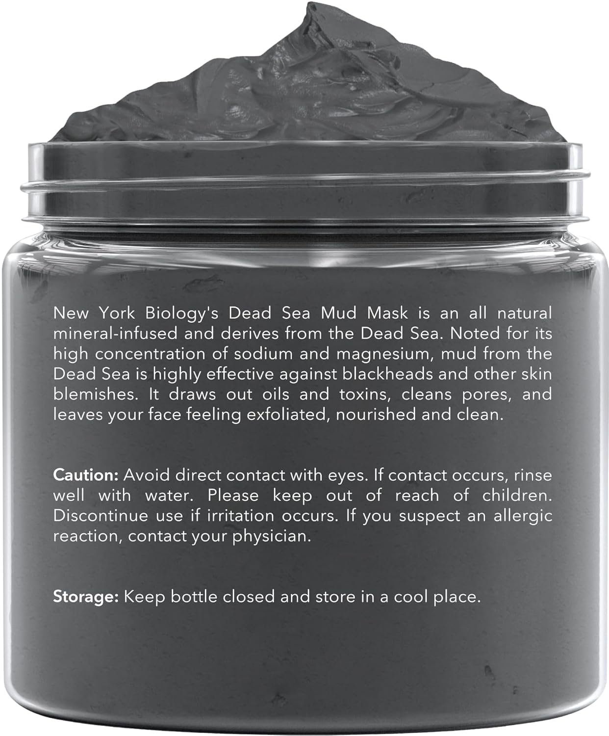 New York Biology Dead Sea Mud Mask for Face and Body | with Lavender | Spa Quality Pore Refiner for Oily Skin | Natural Skincare for Women & Men | Tighten Skin for A Healthier Complexion | 8.8 oz